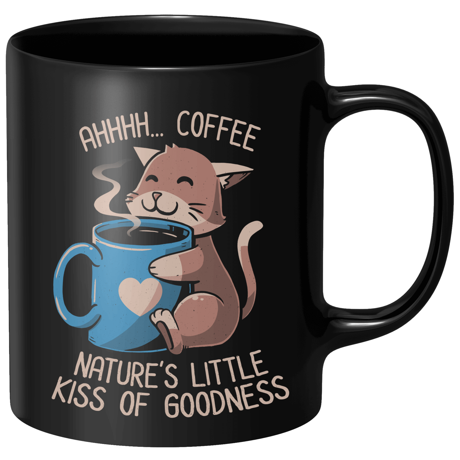 Nature's Little Kiss Of Goodness Mug - Black