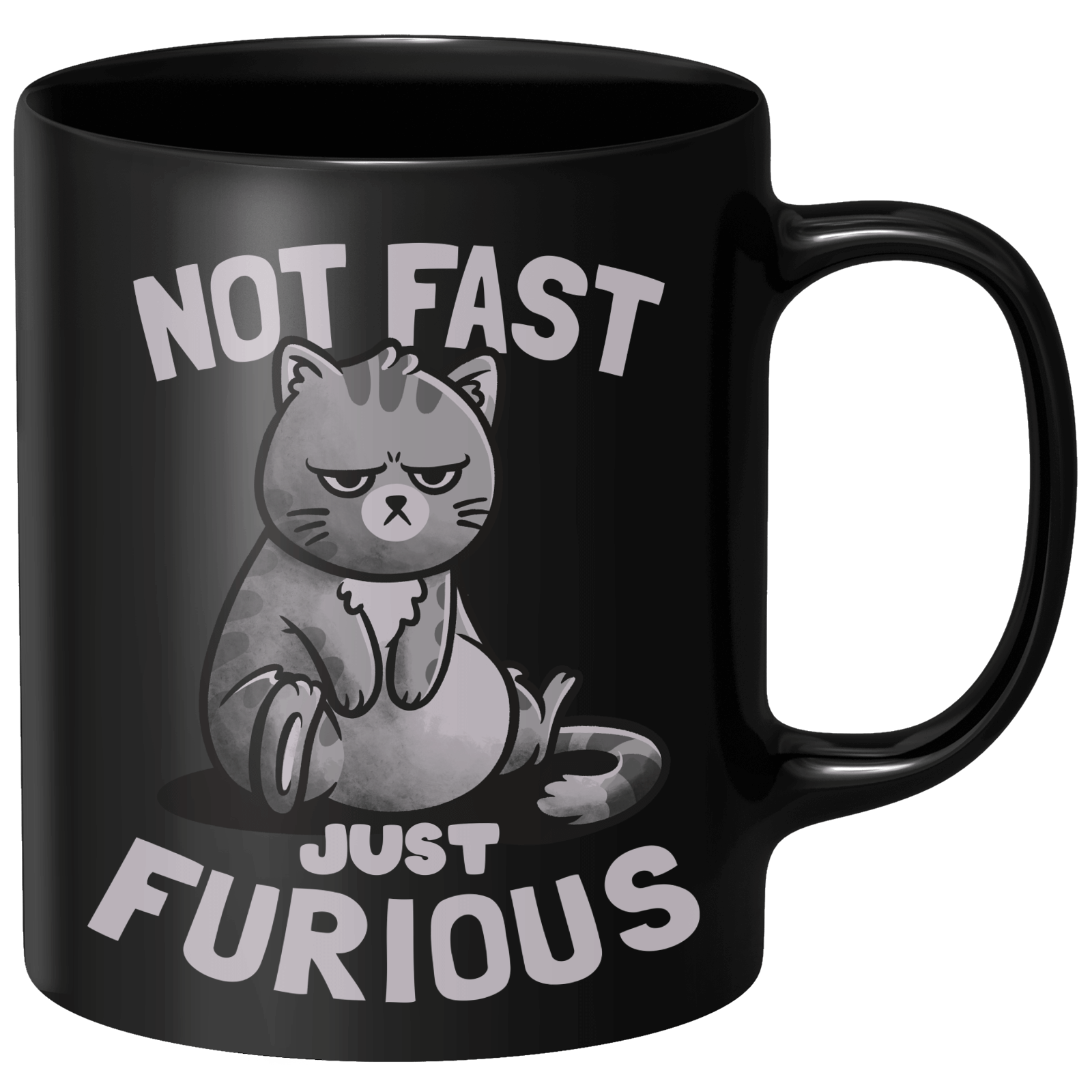 Not Fast Just Furious Mug - Black