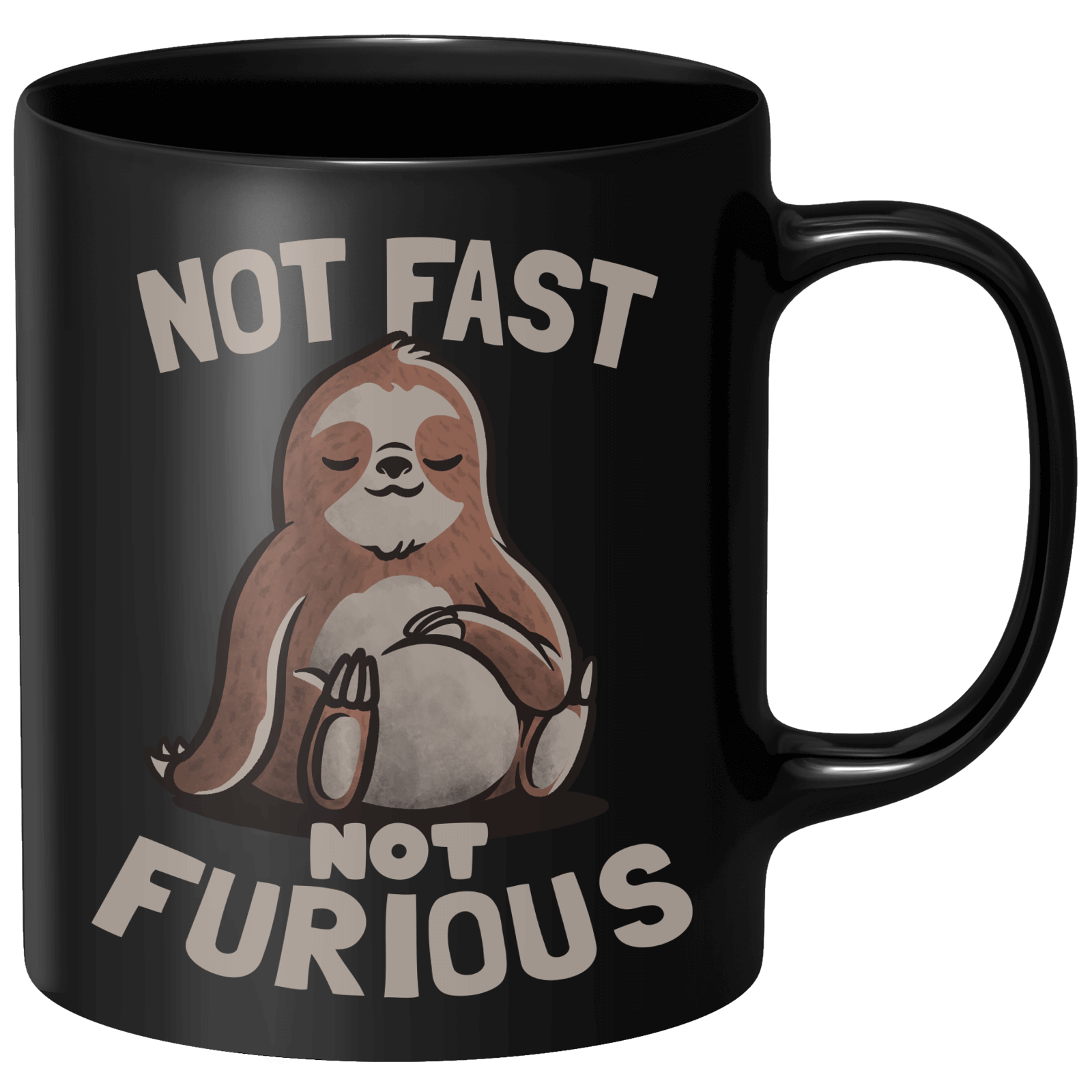 Not Fast Not Furious Mug - Black
