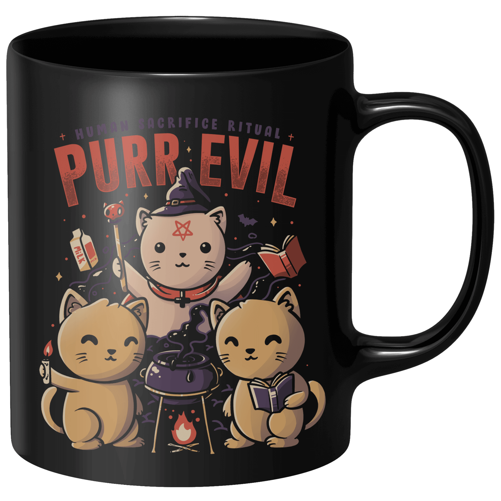 Purr Evil Mug - Black