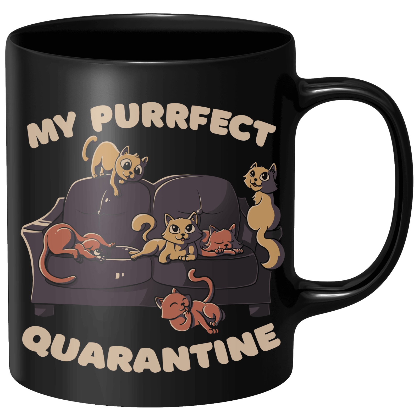 Purrfect Quarantine Mug - Black