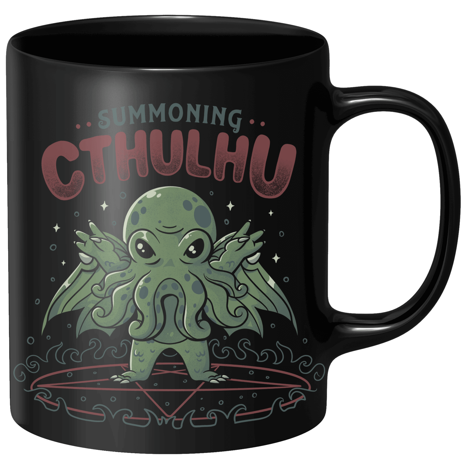 Summoning Cthulhu Mug - Black