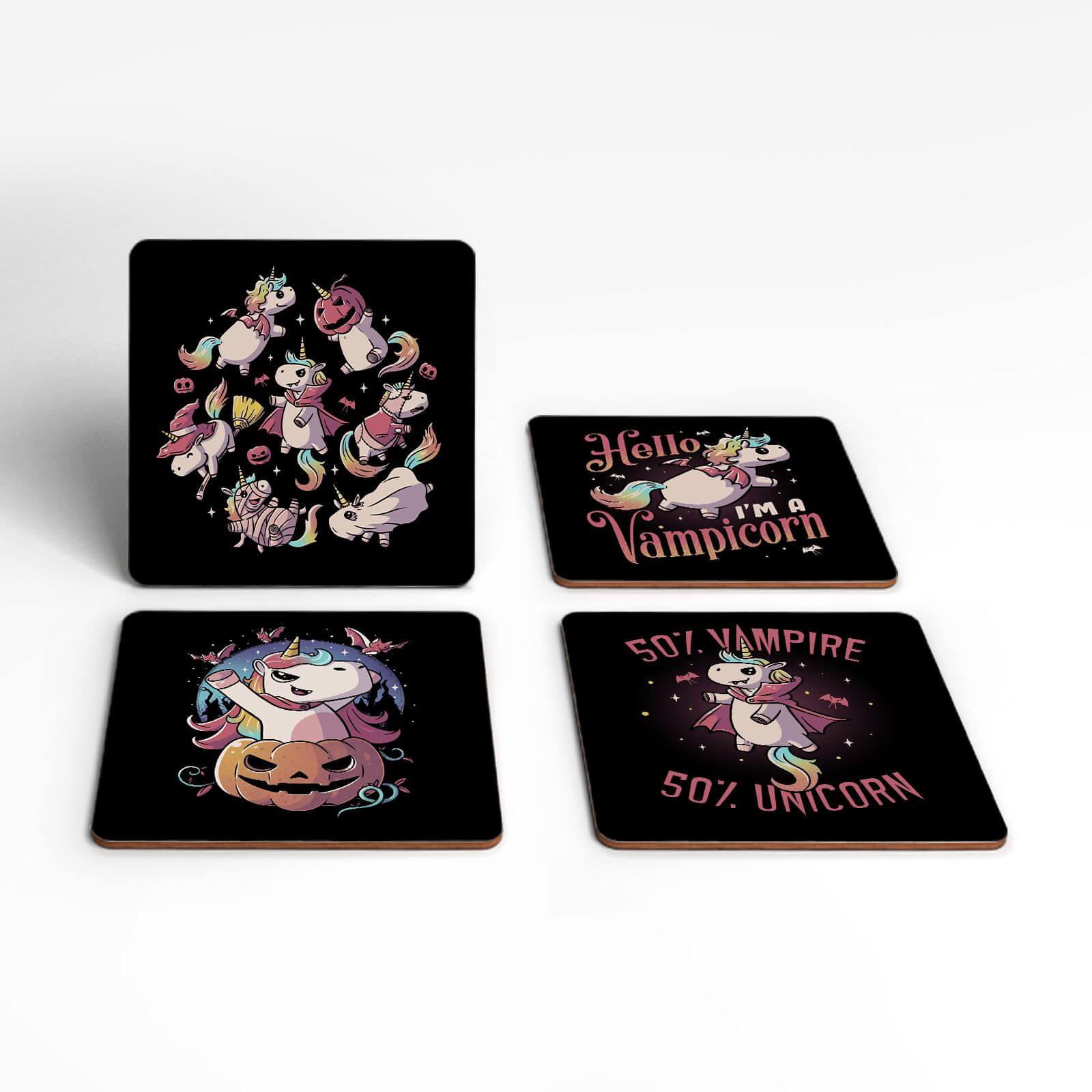 Vampicorn Coaster Set