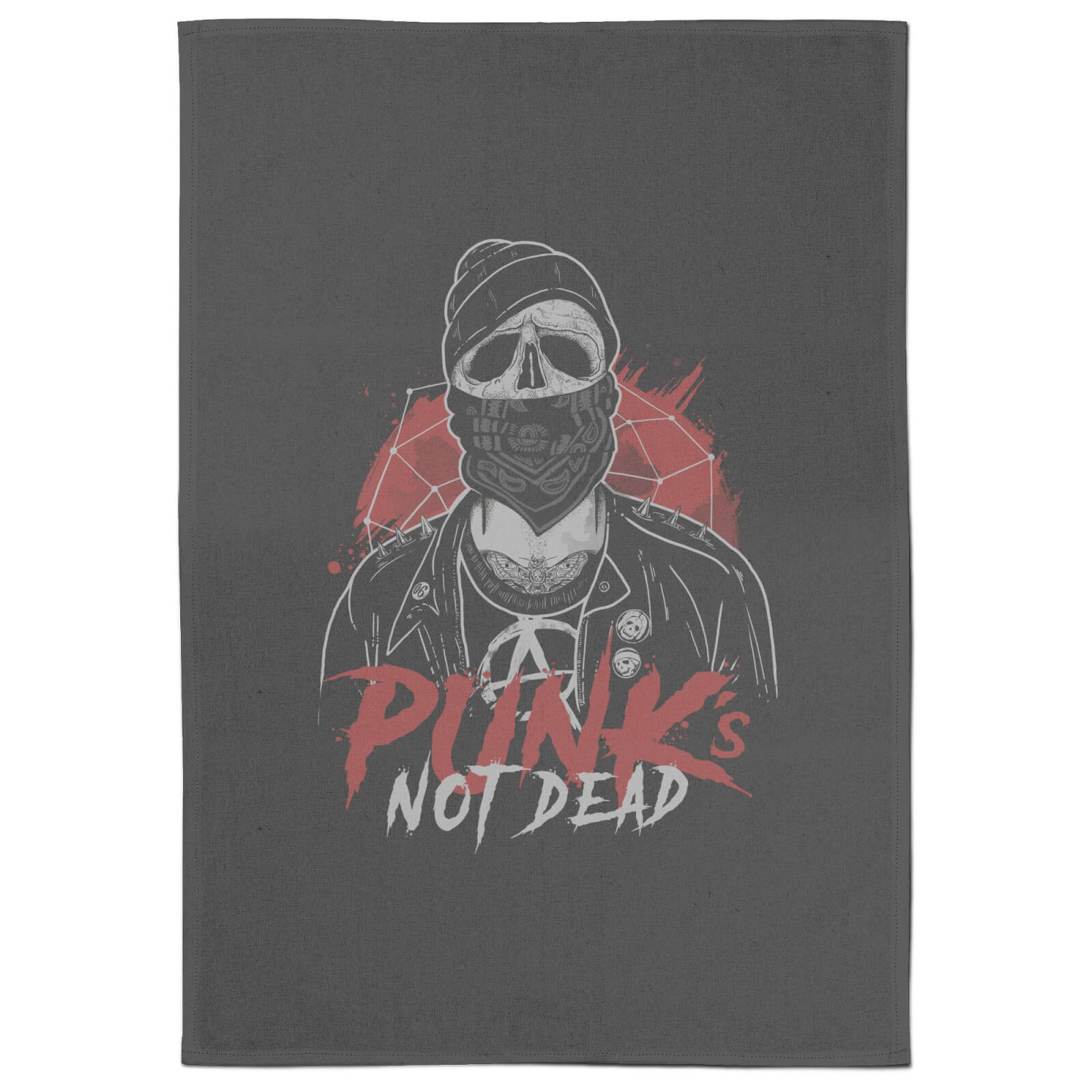 Punks Not Dead Tea Towel