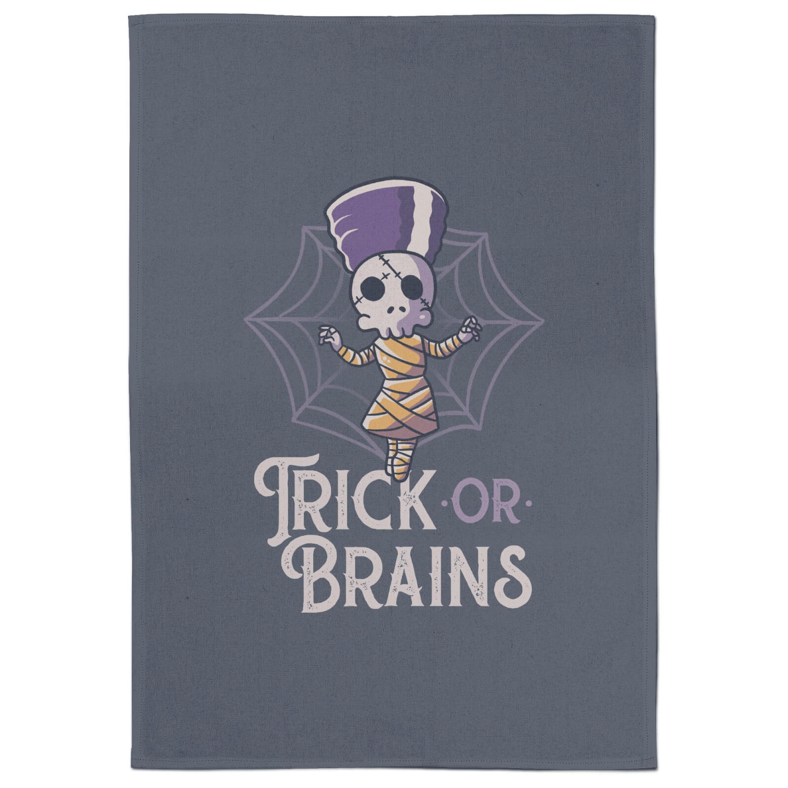 Trick Or Brains Tea Towel