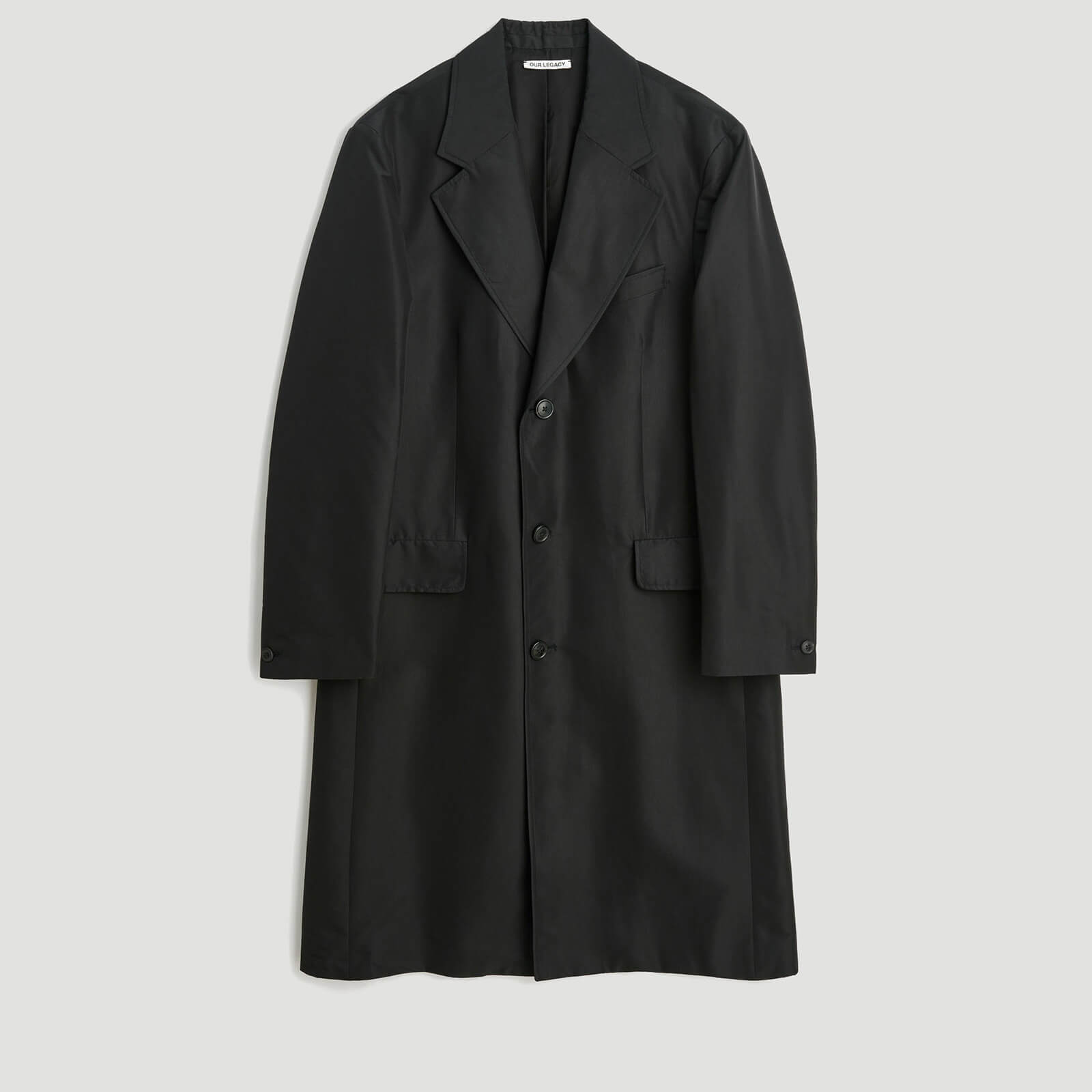 Our Legacy Men's Dolphin Coat - Black Recycled Poly - 46/S