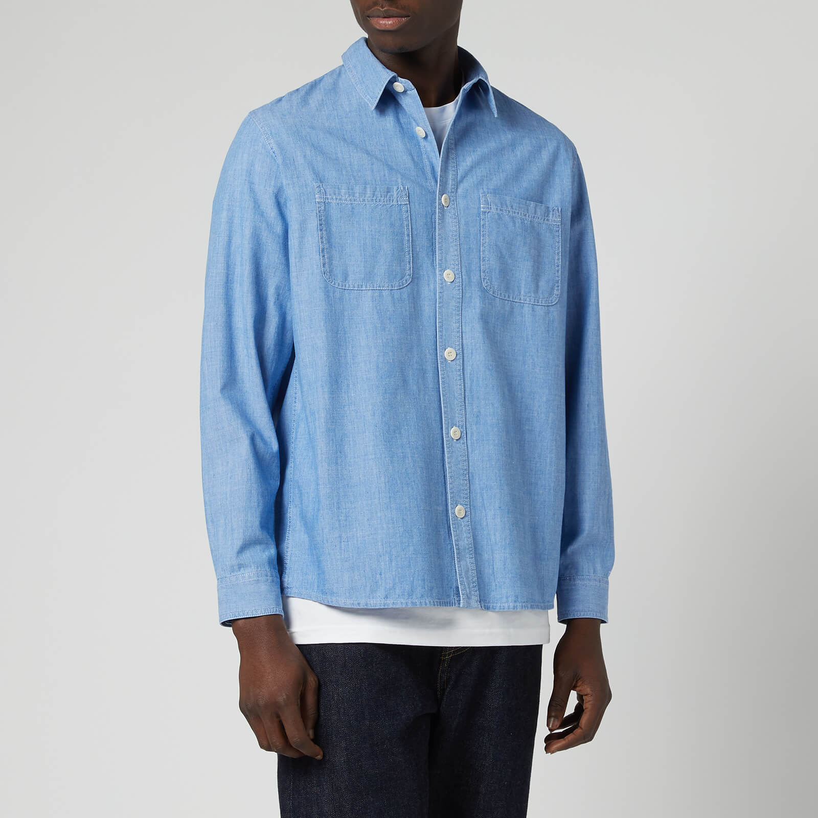 A.P.C. Men's Federico Shirt - Light Blue - S