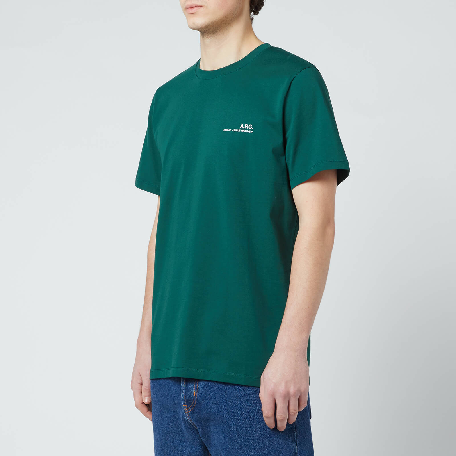 A.P.C. Men's Item T-Shirt - Green - S