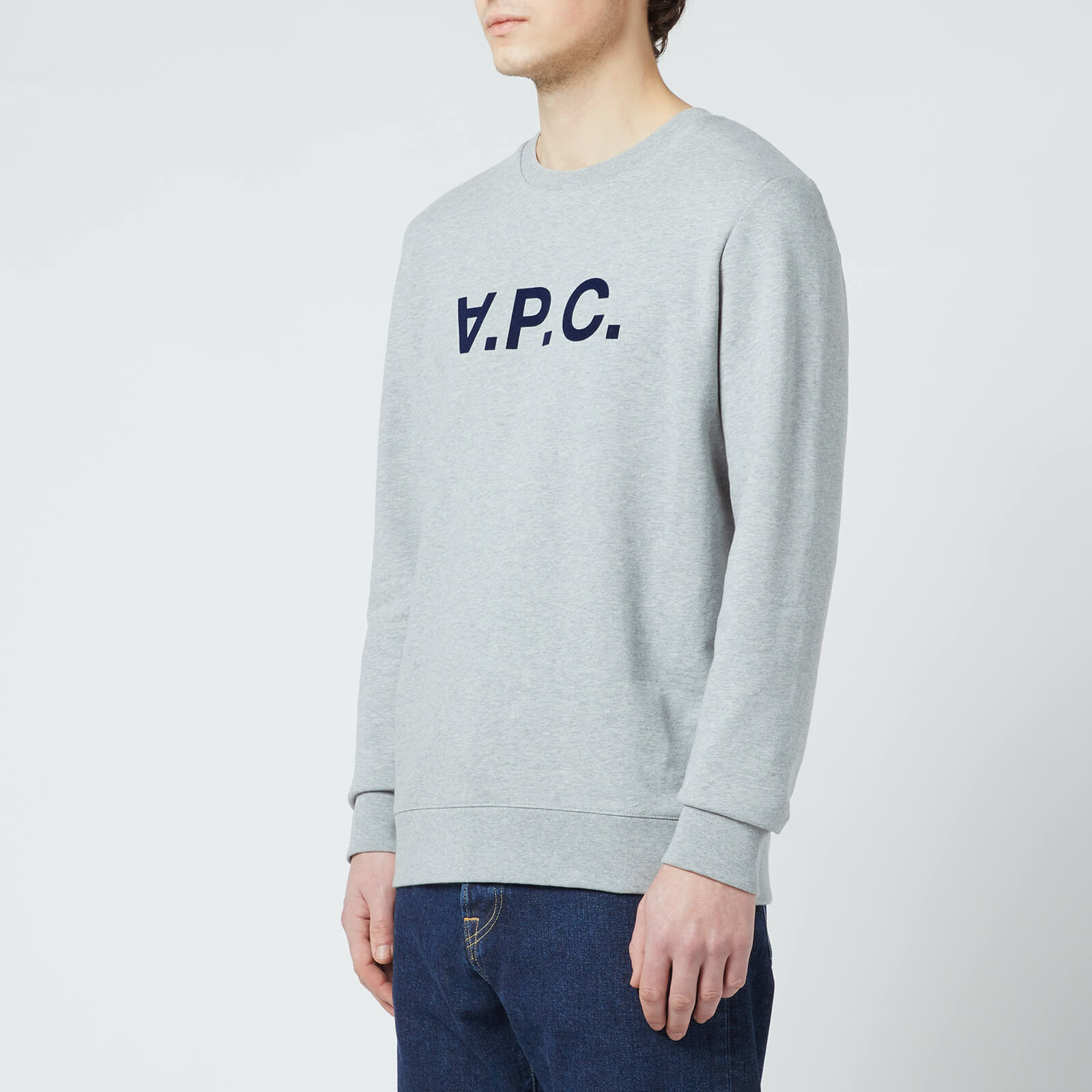 A.P.C. Men's Vpc Logo Sweatshirt - Heather Grey - S