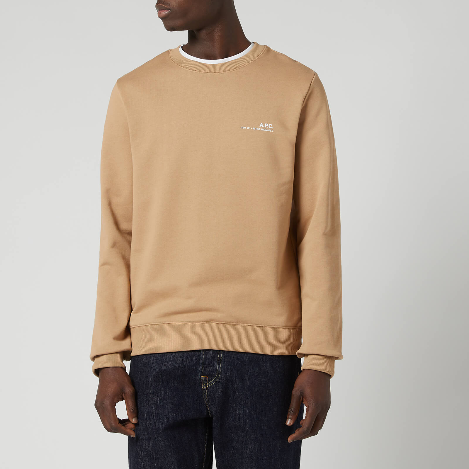 A.P.C. Men's Item Sweatshirt - Beige - S