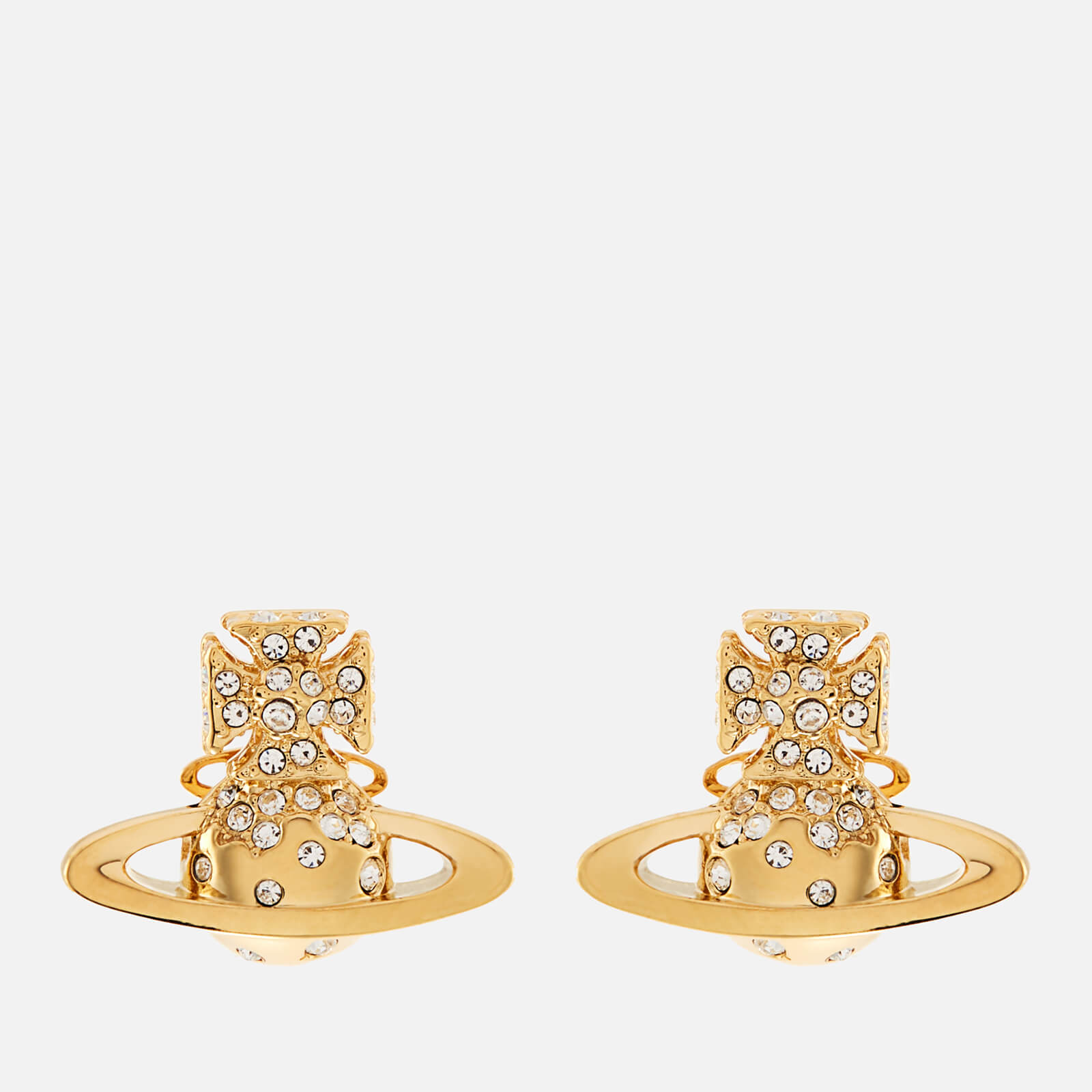 Vivienne Westwood Women's Porfiro Bas Relief Earrings - Gold/Crystal