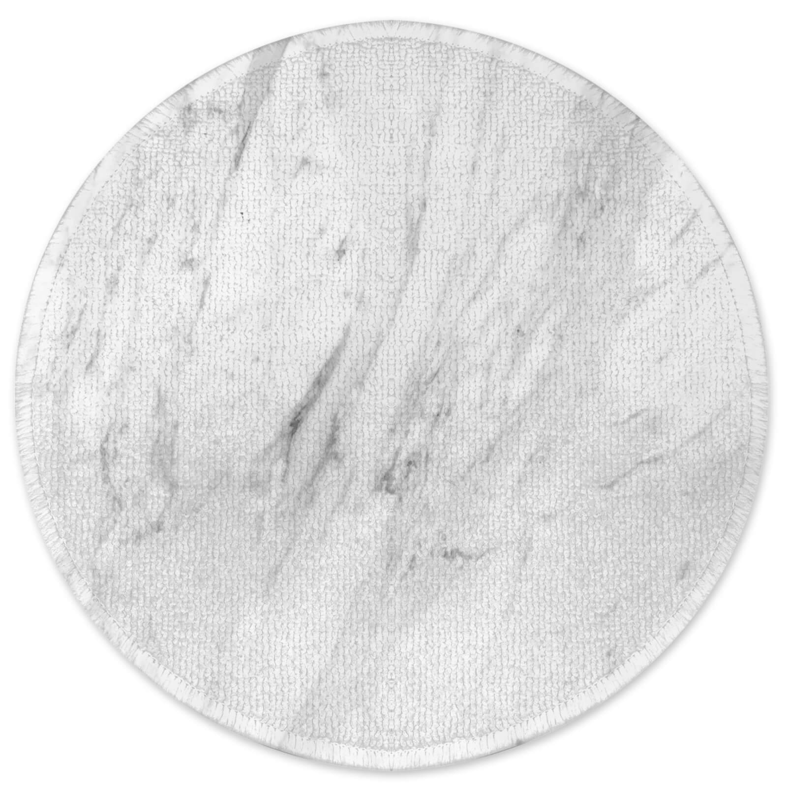 Grått Round Bath Mat