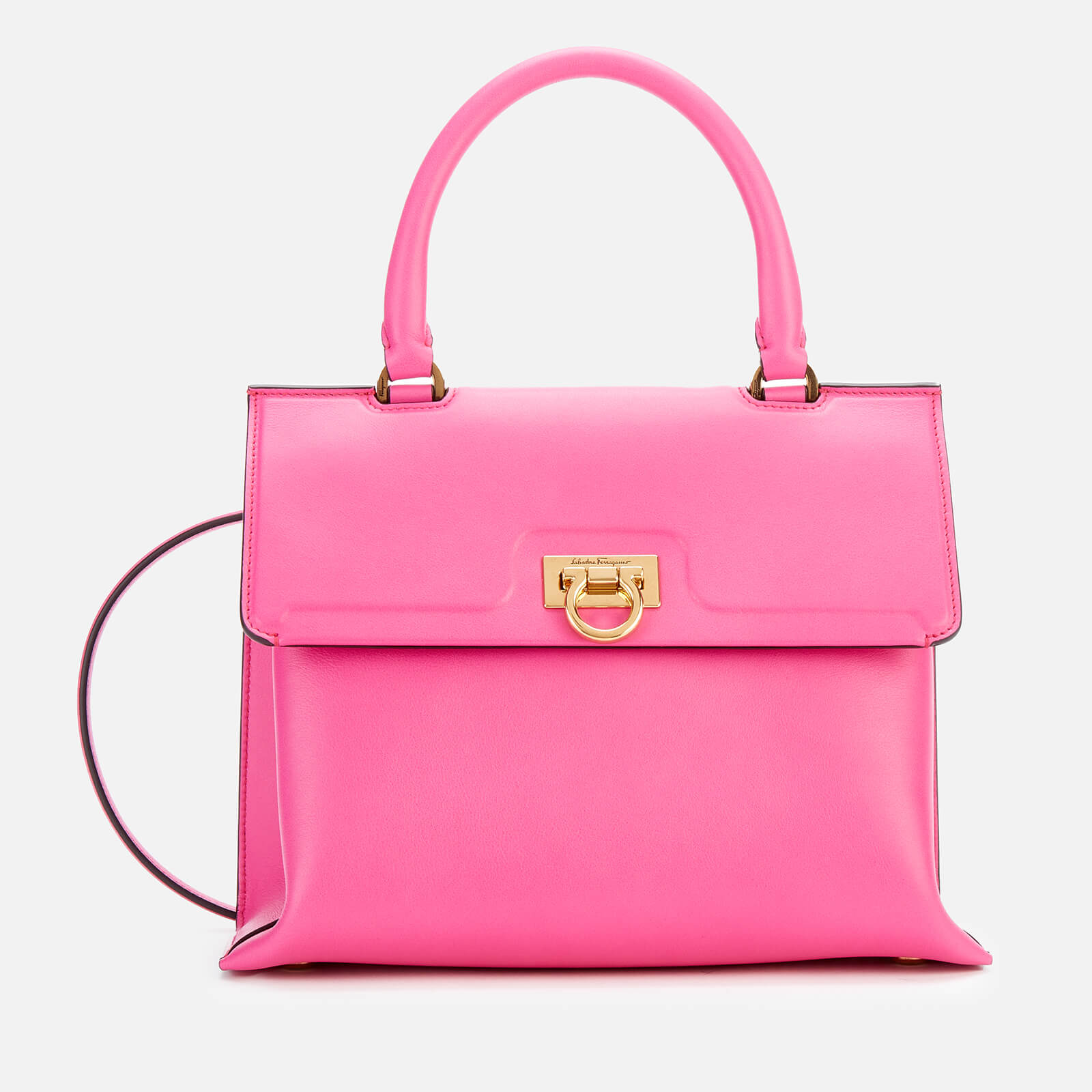 Salvatore Ferragamo Women's Trifolio Top Handle Bag - Hot Pink