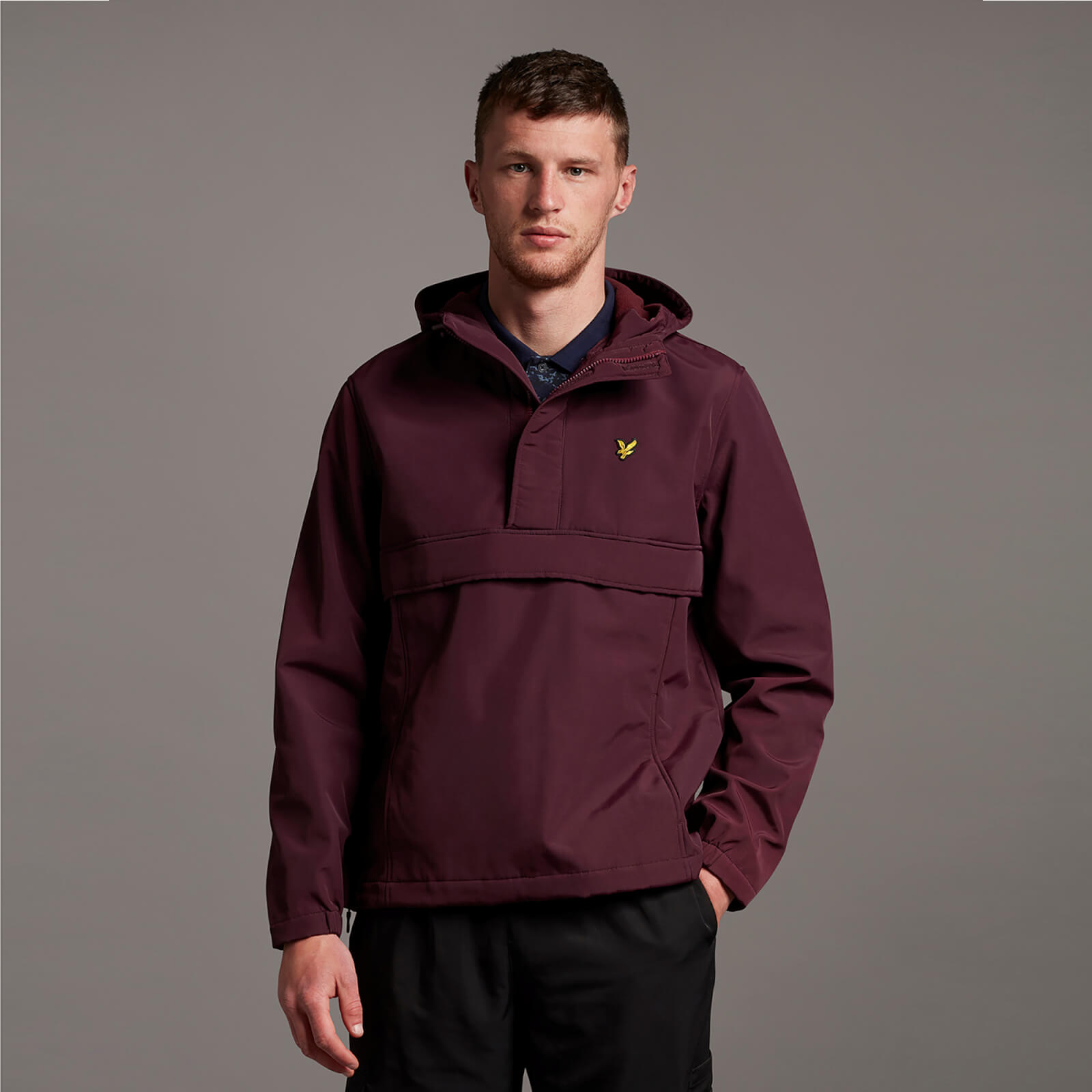 

Fleece Lined Nylon Overhead - Burgundy - S