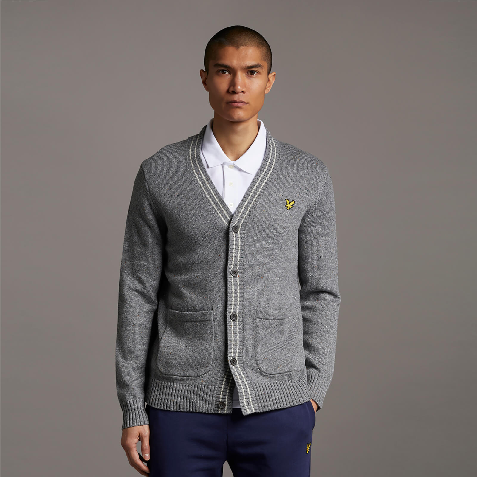 

Flecked Cardigan - Mid Grey Marl - XS
