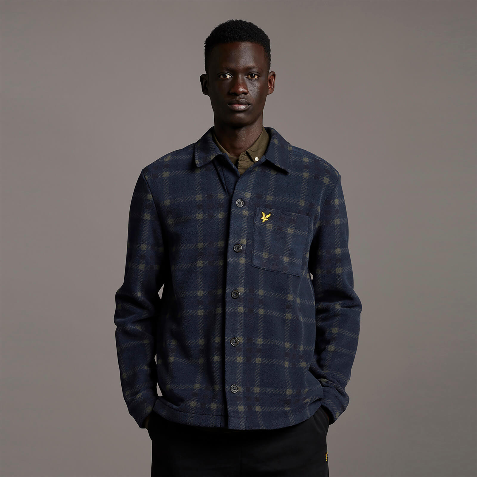 

Fleece Overshirt - Dark Navy - S