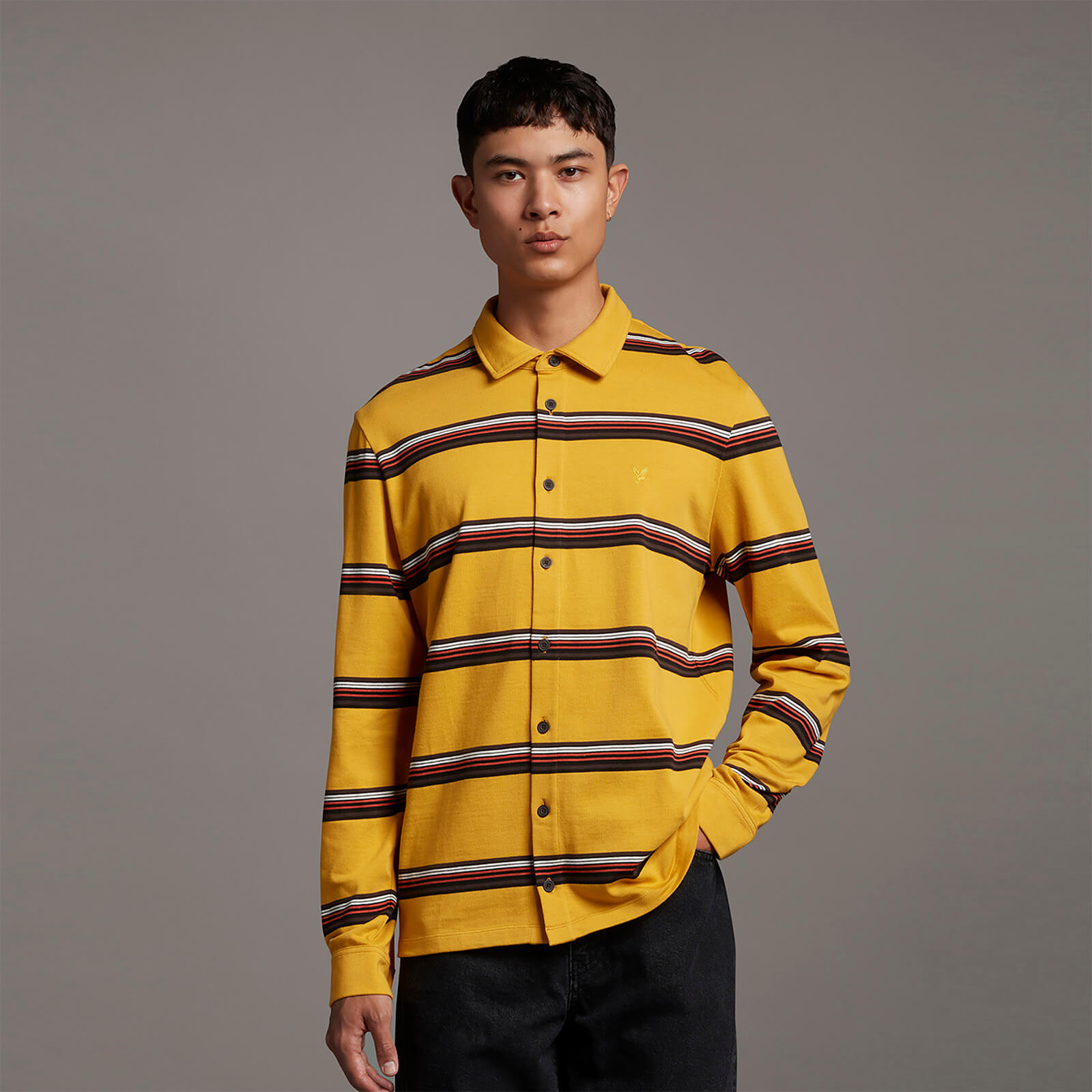 

Archive Heavy Stripe Overshirt - Amber - L