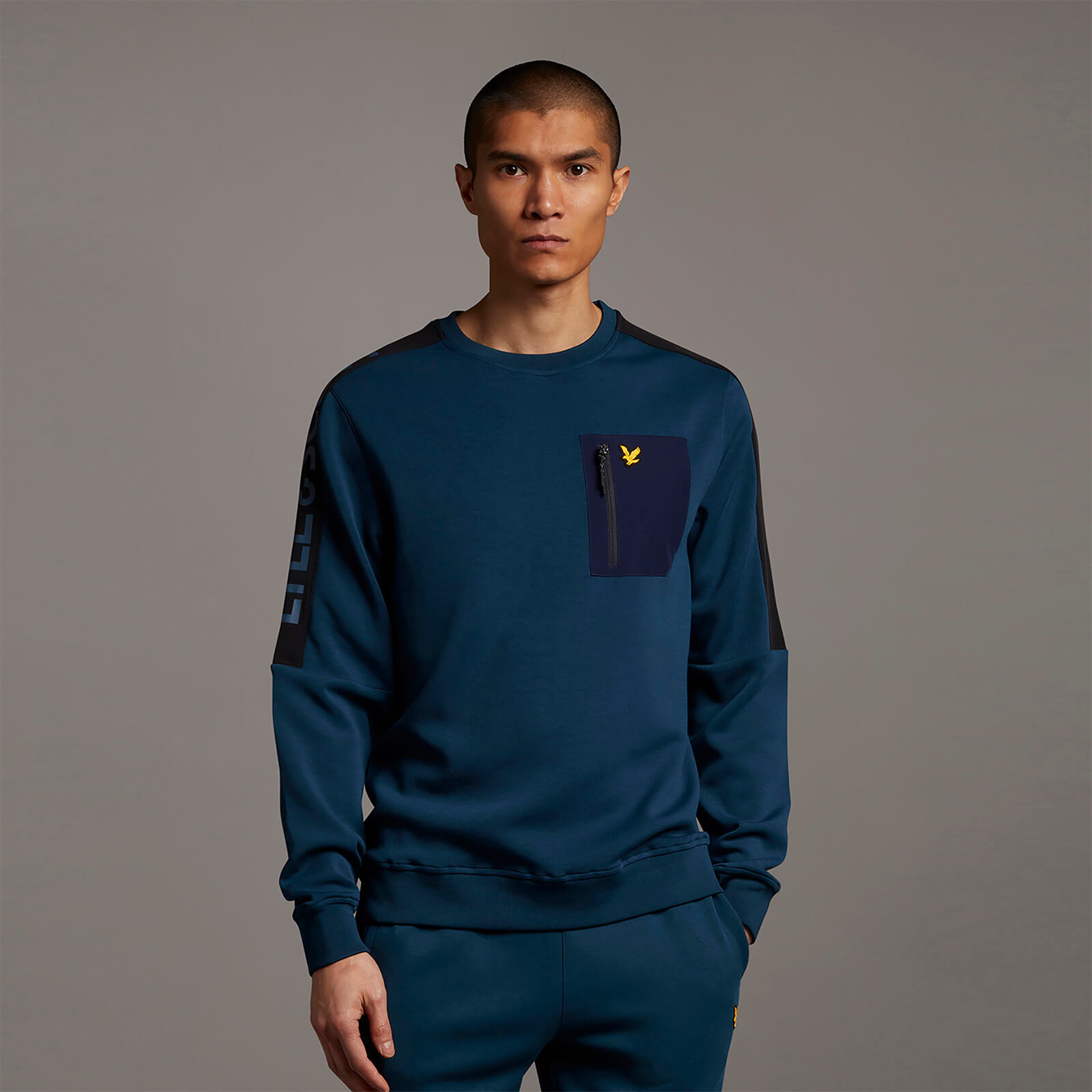 

Overlay Crew with Chest Pocket - Aegean Blue - XS