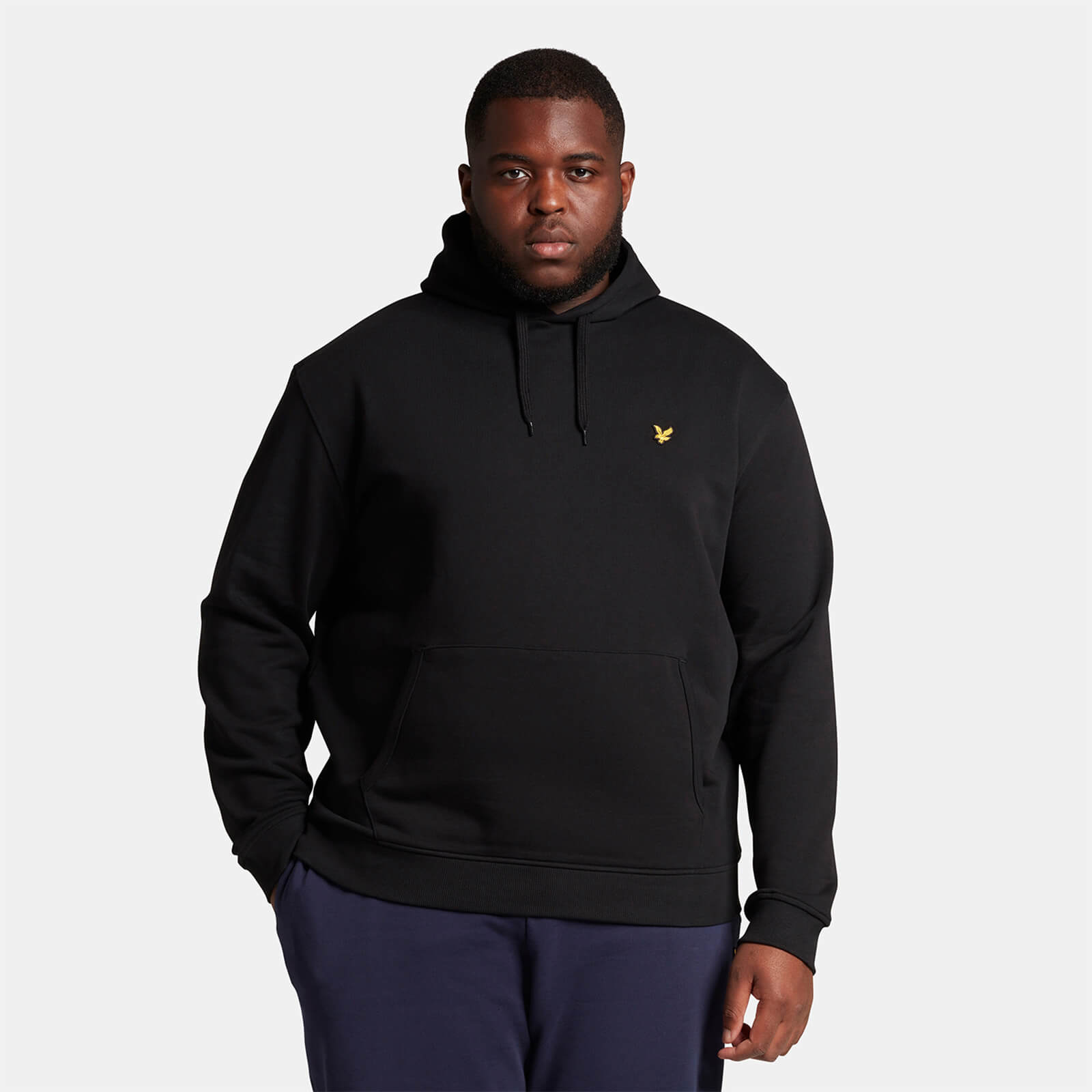 

Men's Pullover Hoodie - Jet Black - Plus - XL