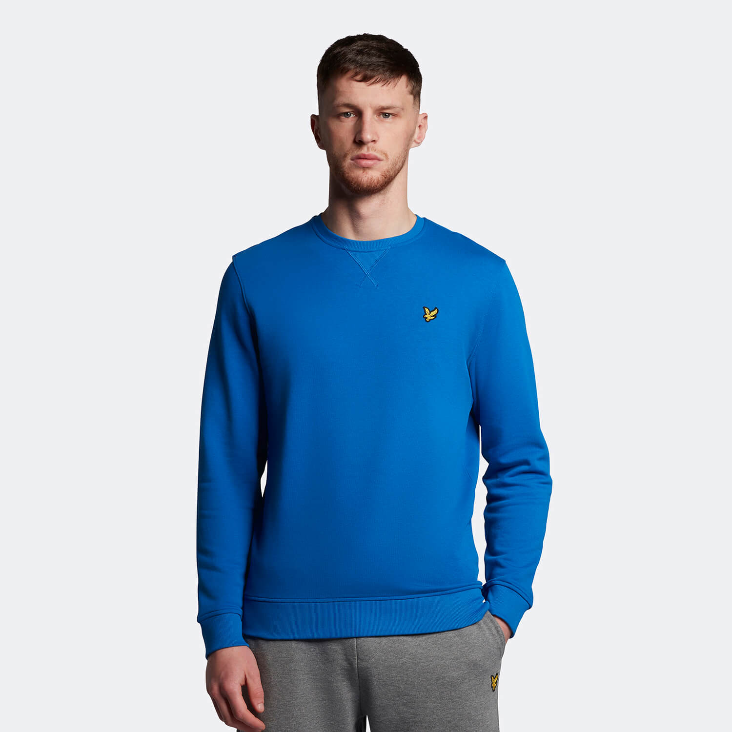 

Men's Crew Neck Sweatshirt - Bright Blue - L