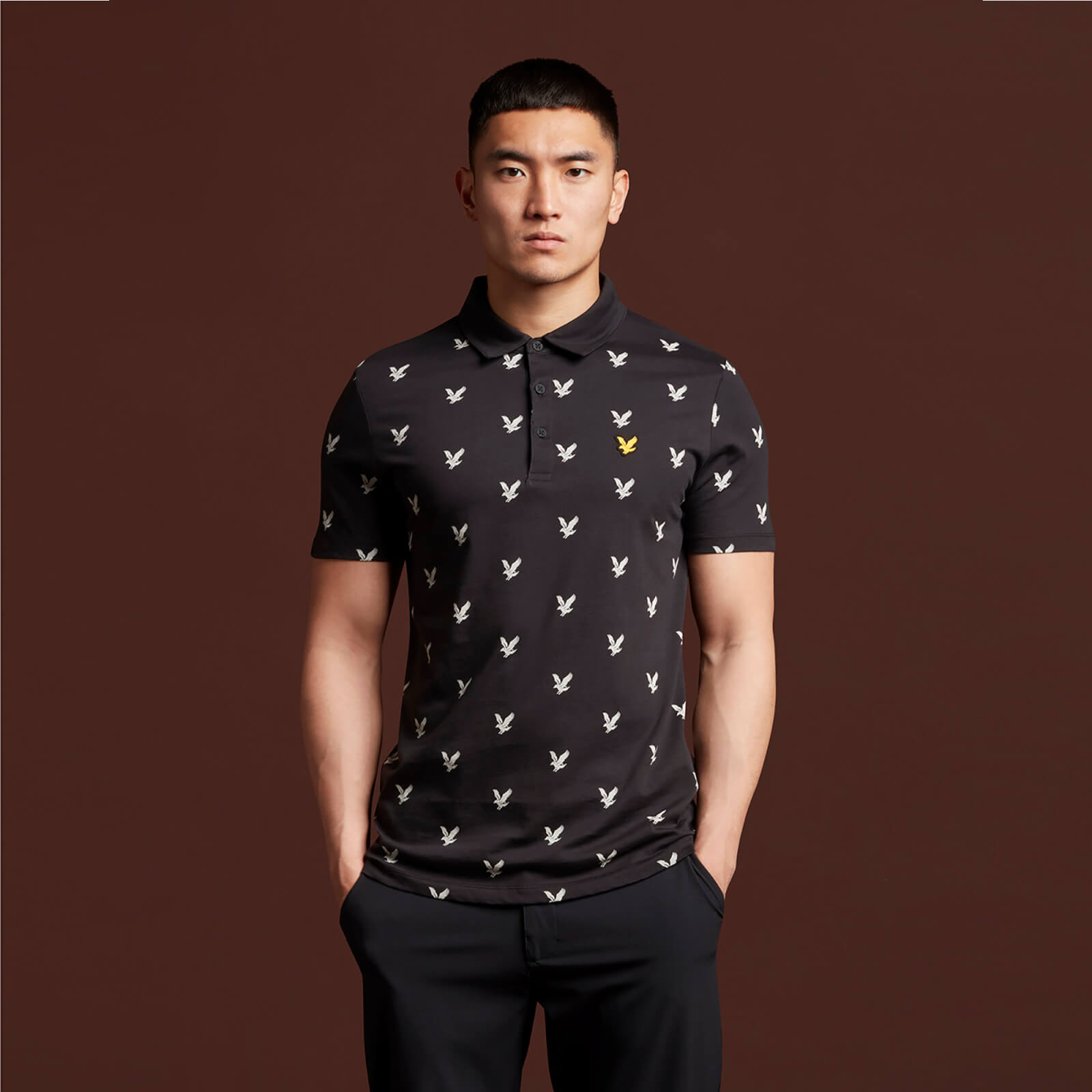 

Eagle Print Polo Shirt - Golf Eagle Print - S