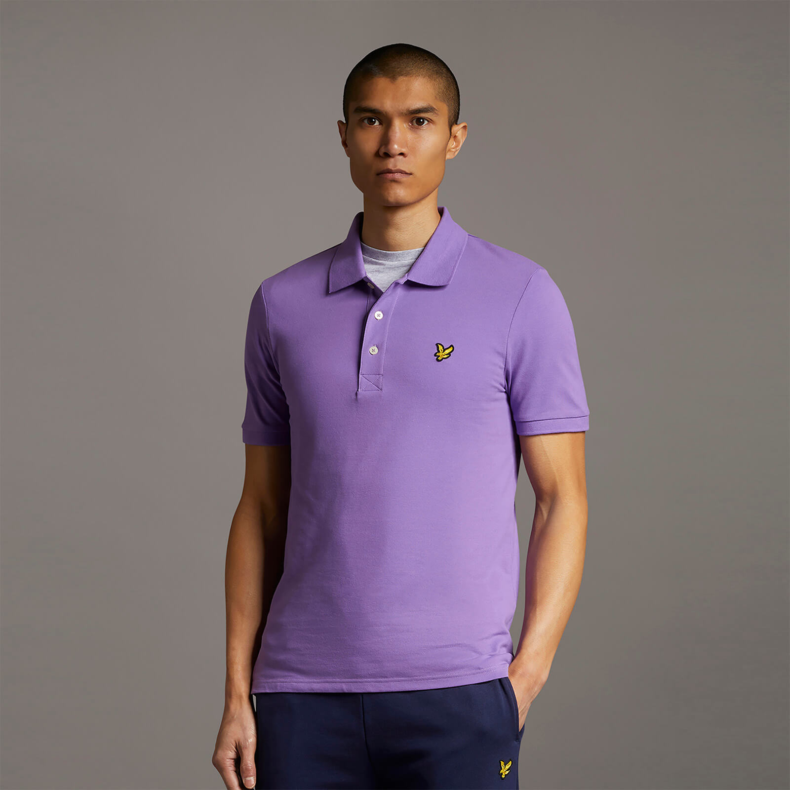 

Plain Polo Shirt - Amethyst - XXL