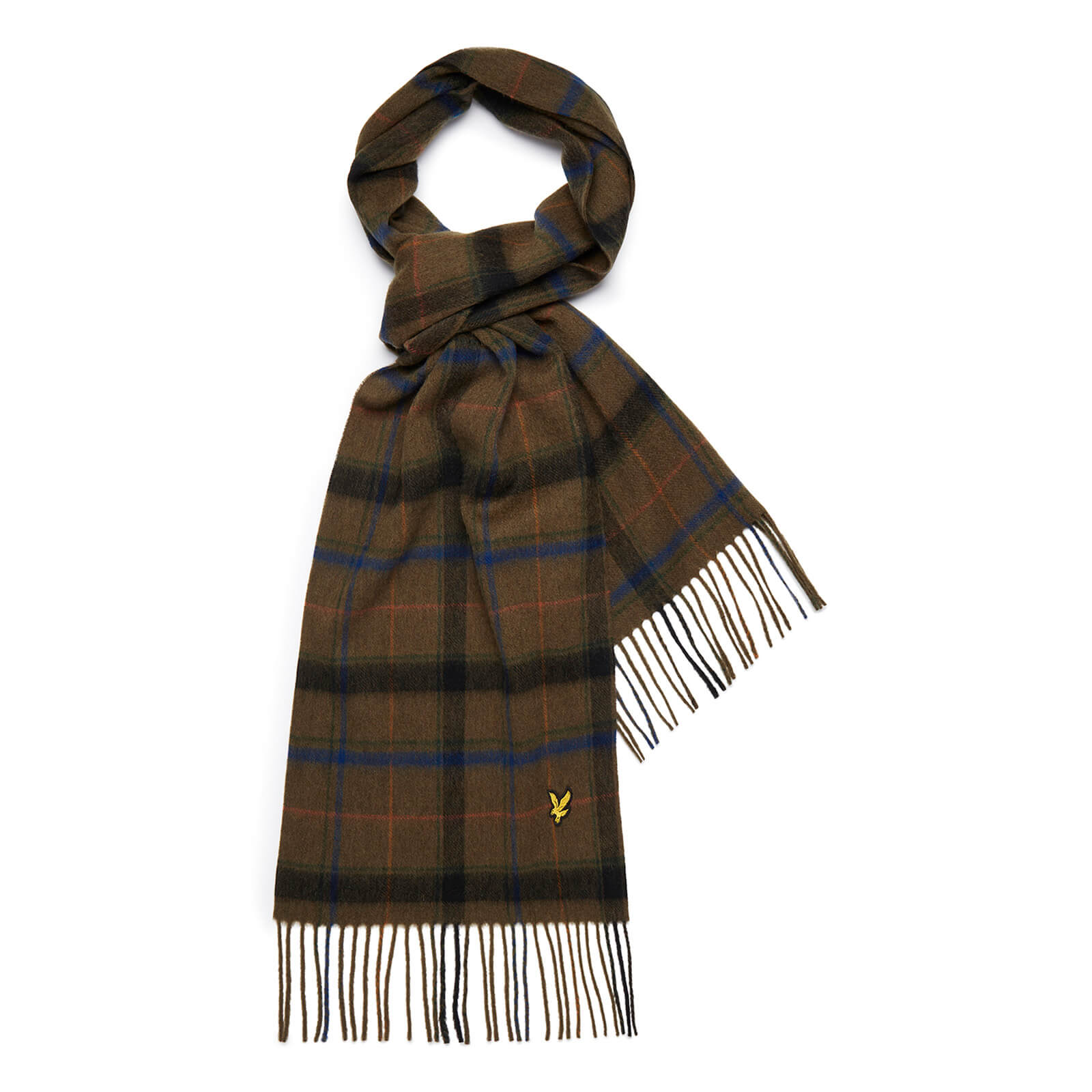 

Tartan Lambswool Scarf - Slate Blue - One Size