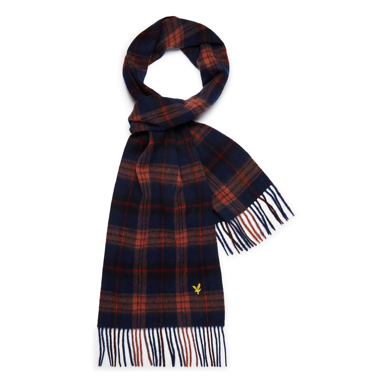 

Tartan Lambswool Scarf - Dark Navy - One Size