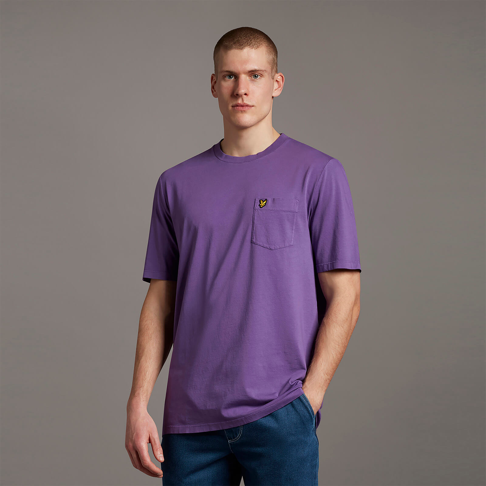 

Washed Relaxed Pocket T-Shirt - Amethyst - S