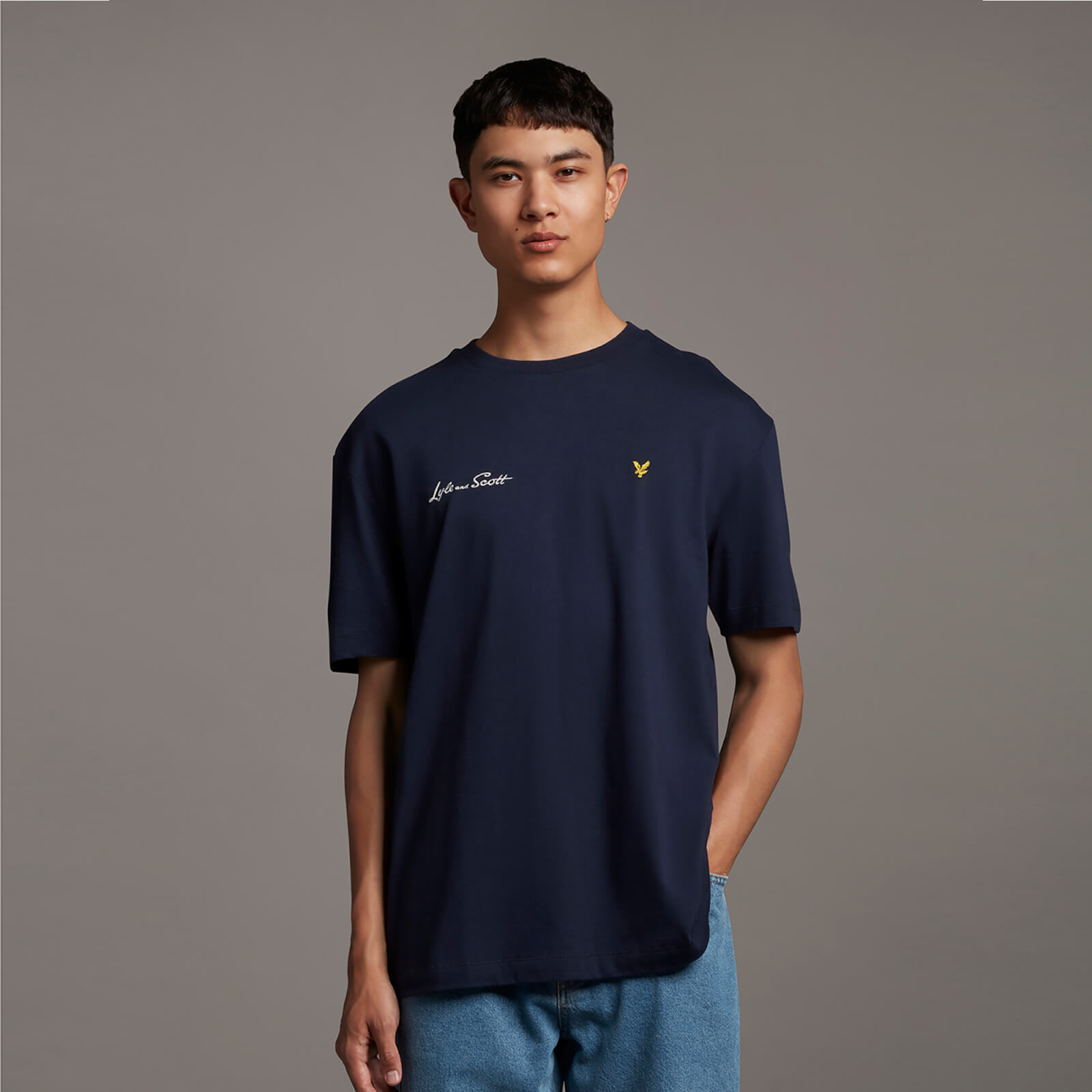 

Archive Embroidered Letter T-shirt - Dark Navy - M