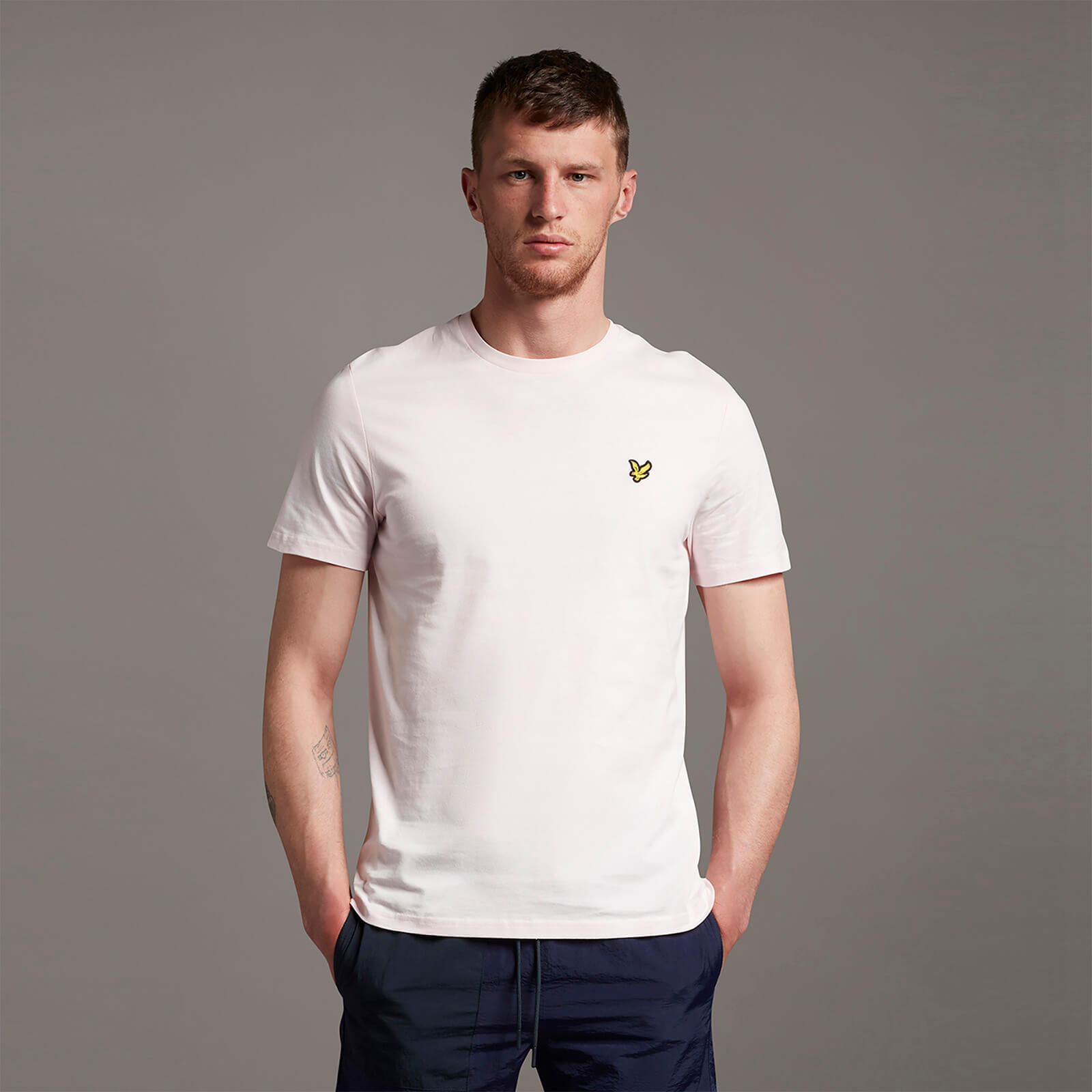 

Men's Plain T-Shirt - Light Pink - S