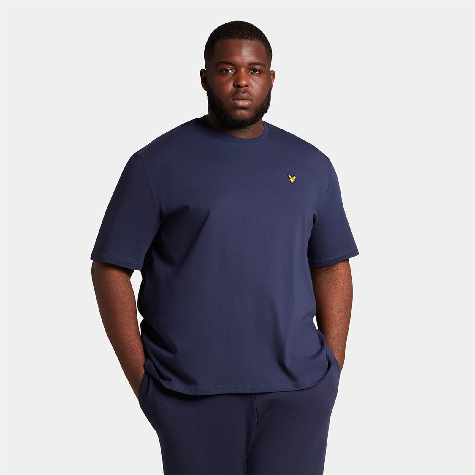

Men's Plain T-Shirt - Navy - Plus - XXXXXL