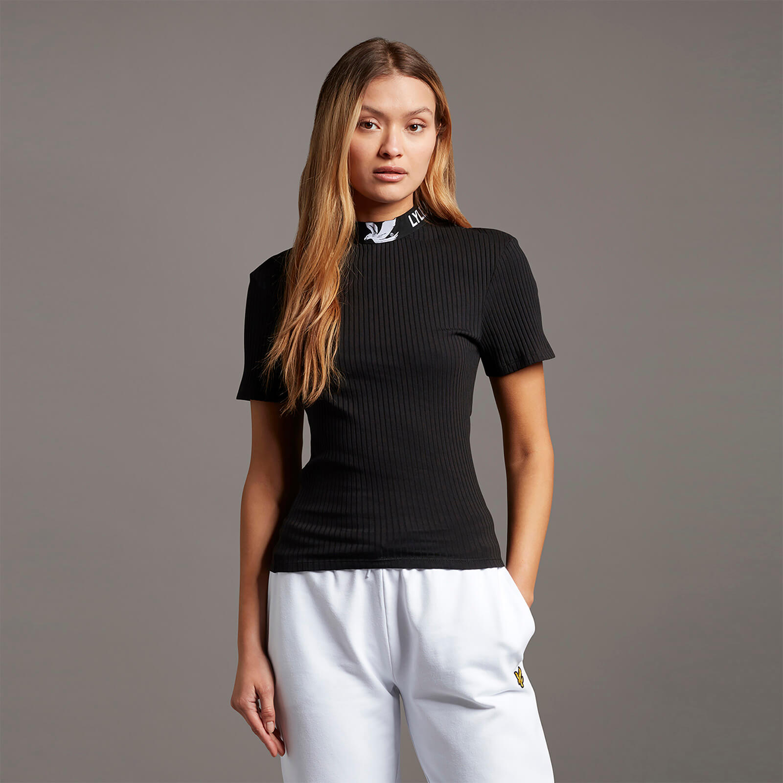 

Branded Collar T-shirt - Jet Black - L