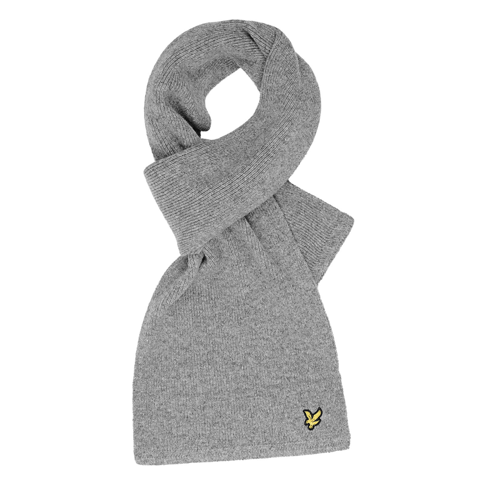 

Racked rib scarf - Mid Grey Marl - One Size