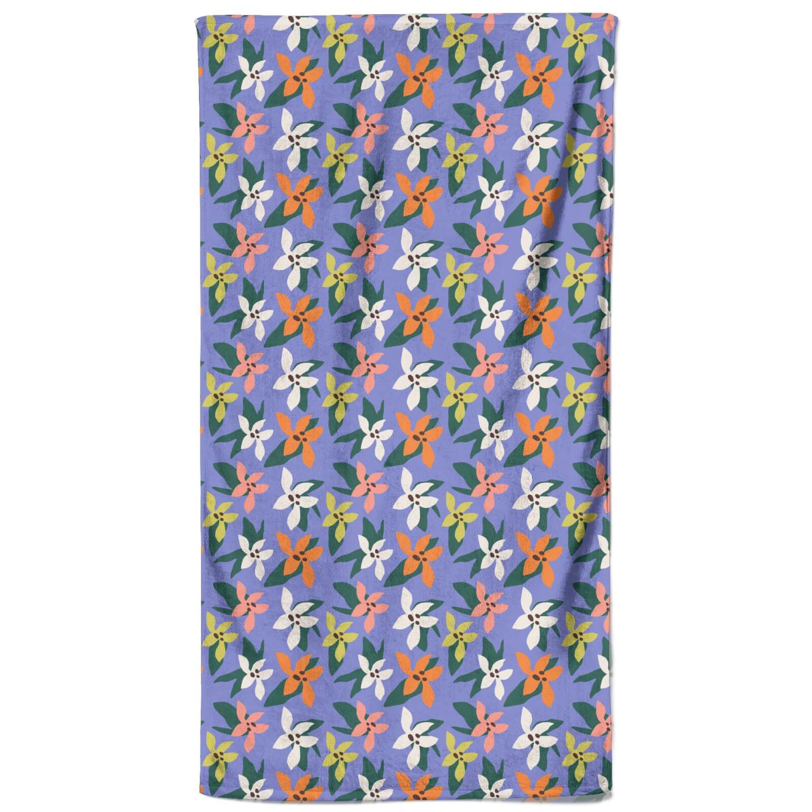 Floral Beach Beach Towel