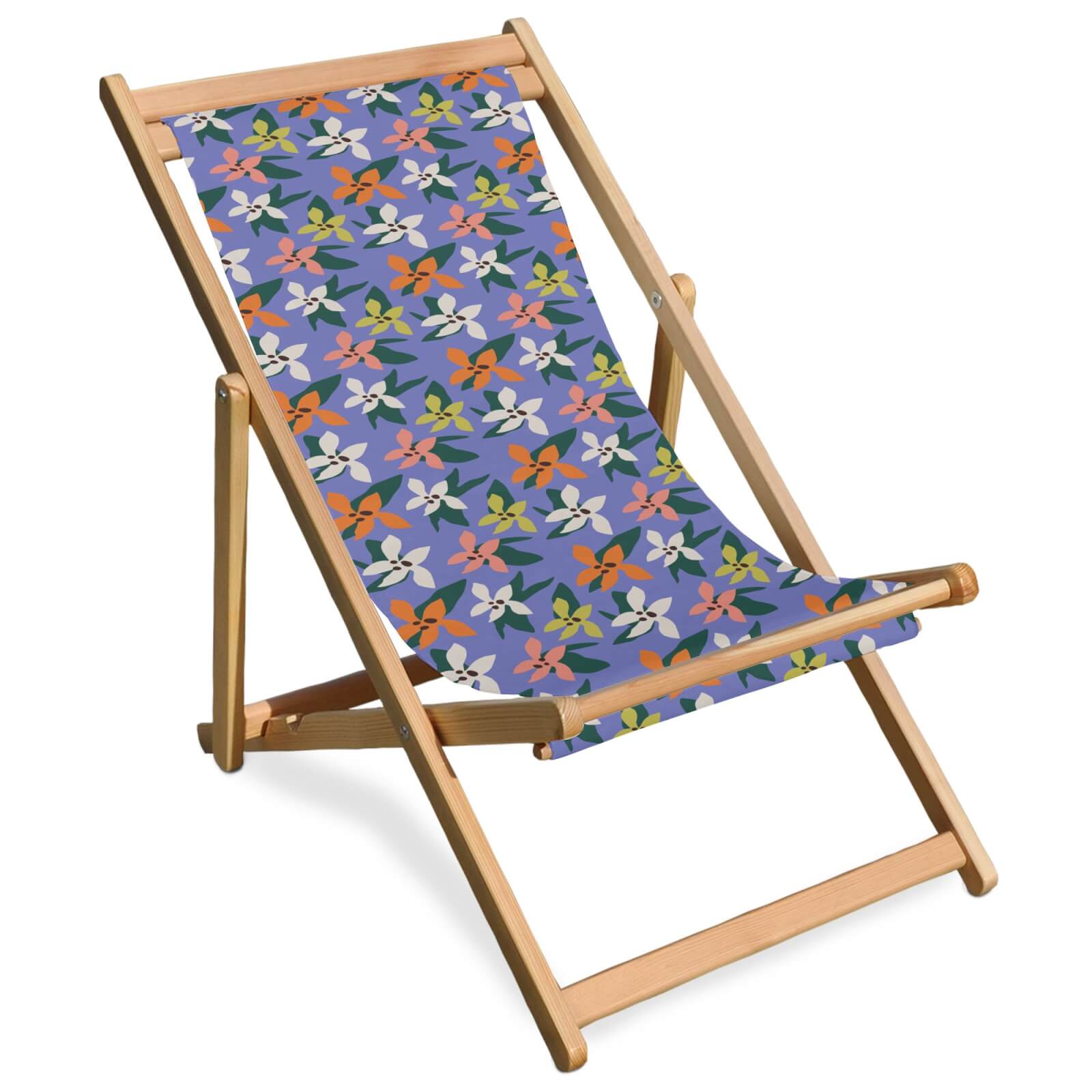 Floral Summer Deck Chair - Full Deck Chair