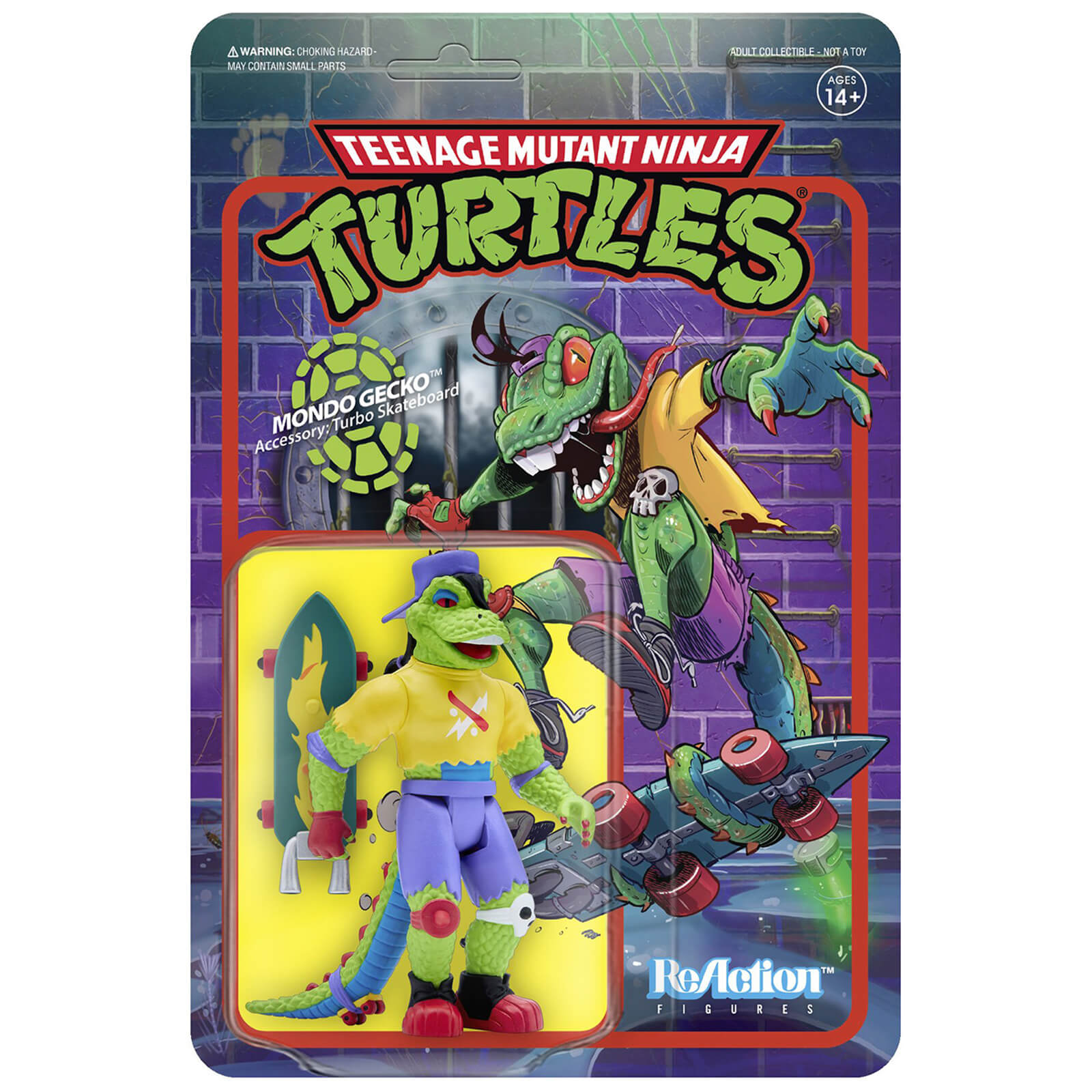 Super7 Teenage Mutant Ninja Turtles ReAction Figure - Mondo Gecko