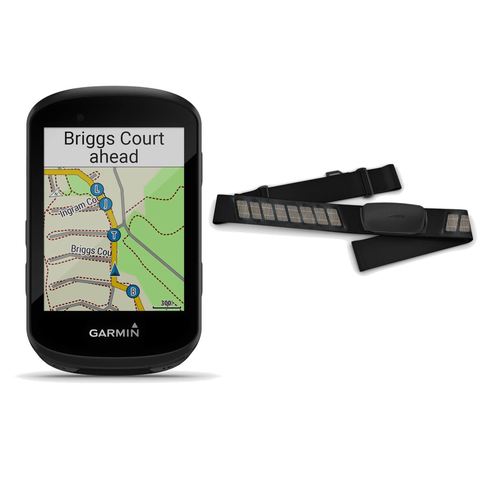 Garmin edge 530 gps cycling compute/Garmin hrm-dual heart rate monitor bundle