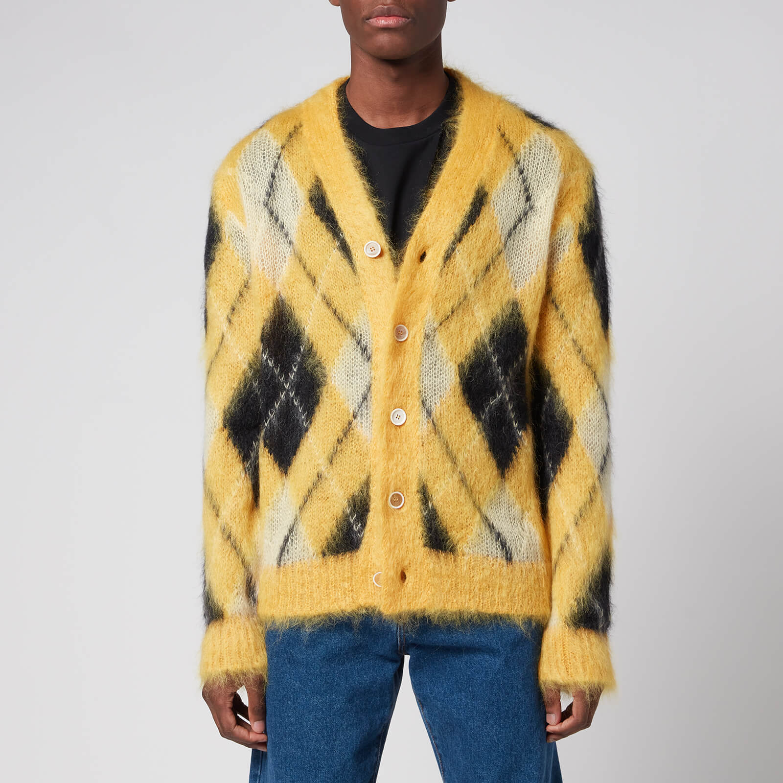 Marni Men's Mohair Cardigan - Maize - 48/M