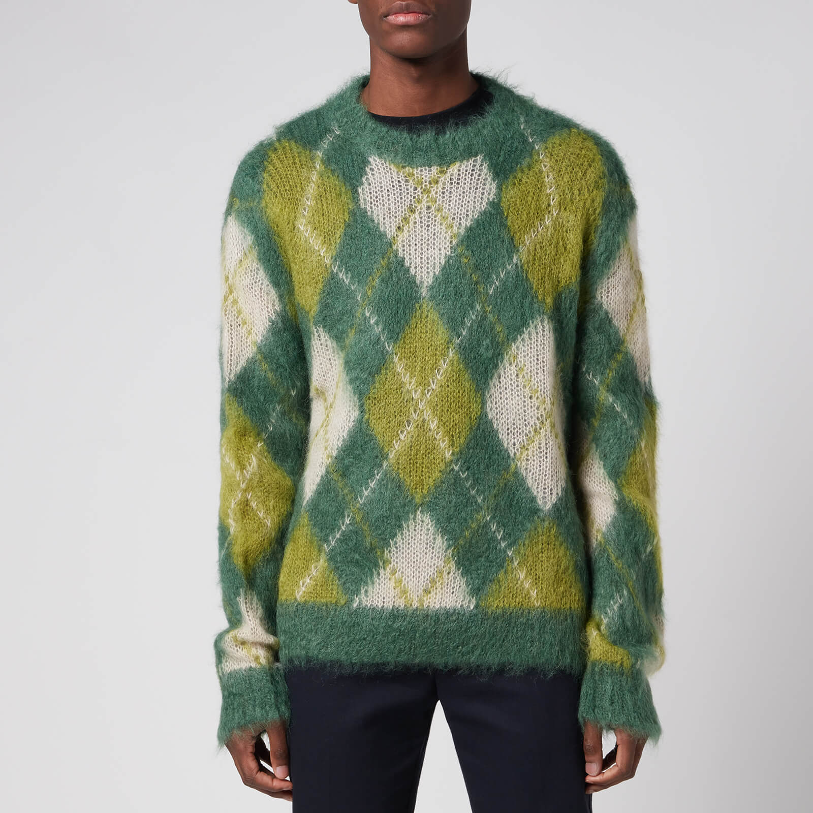 Marni Men's Mohair Jumper - Lawn Green - 46/S