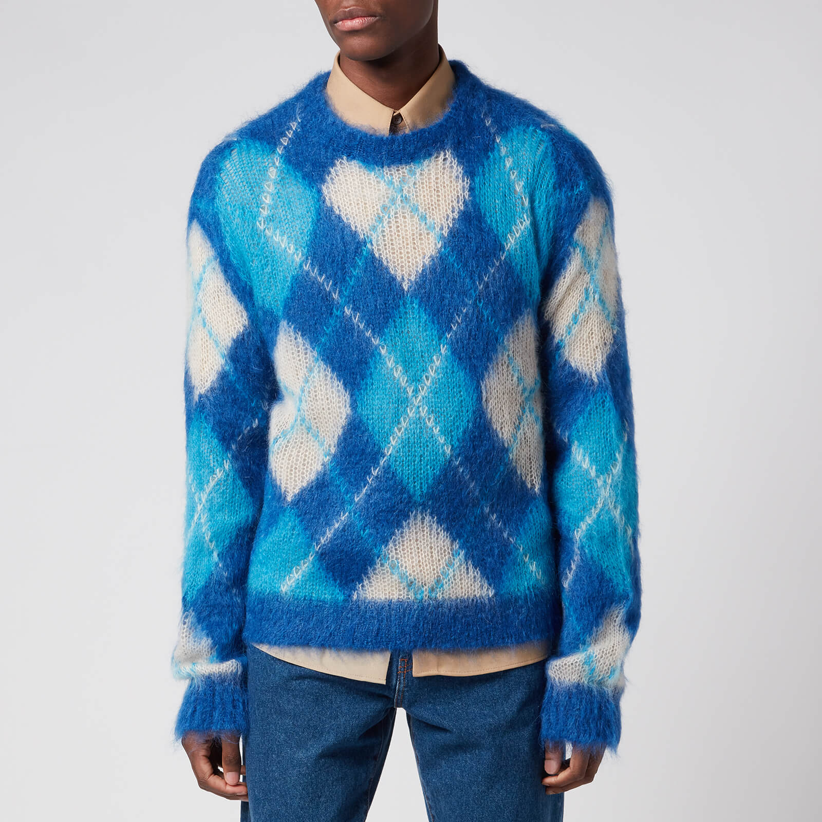 Marni Men's Mohair Jumper - Ocean - 46/S