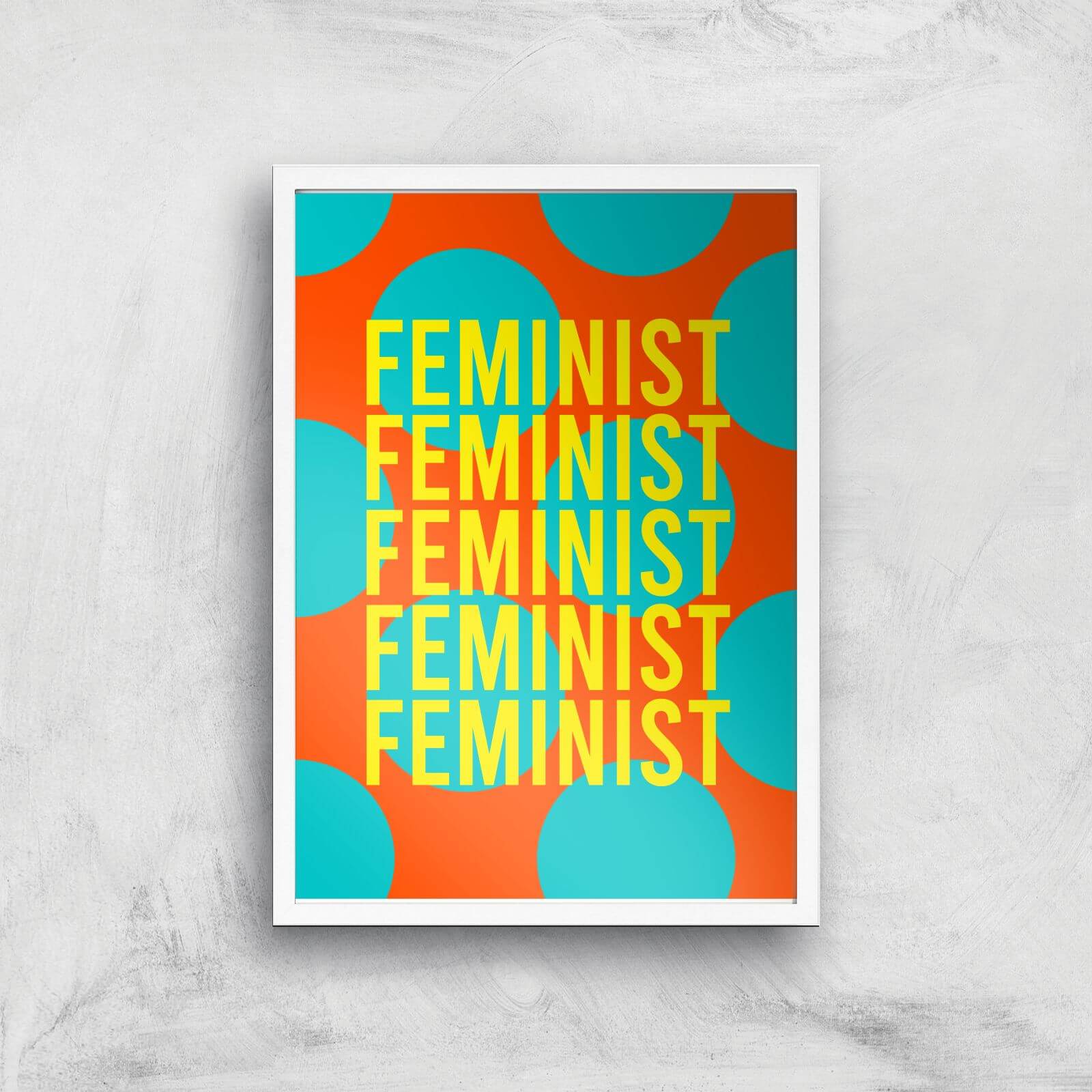 Feminist Feminist Giclee Art Print - A3 - White Frame