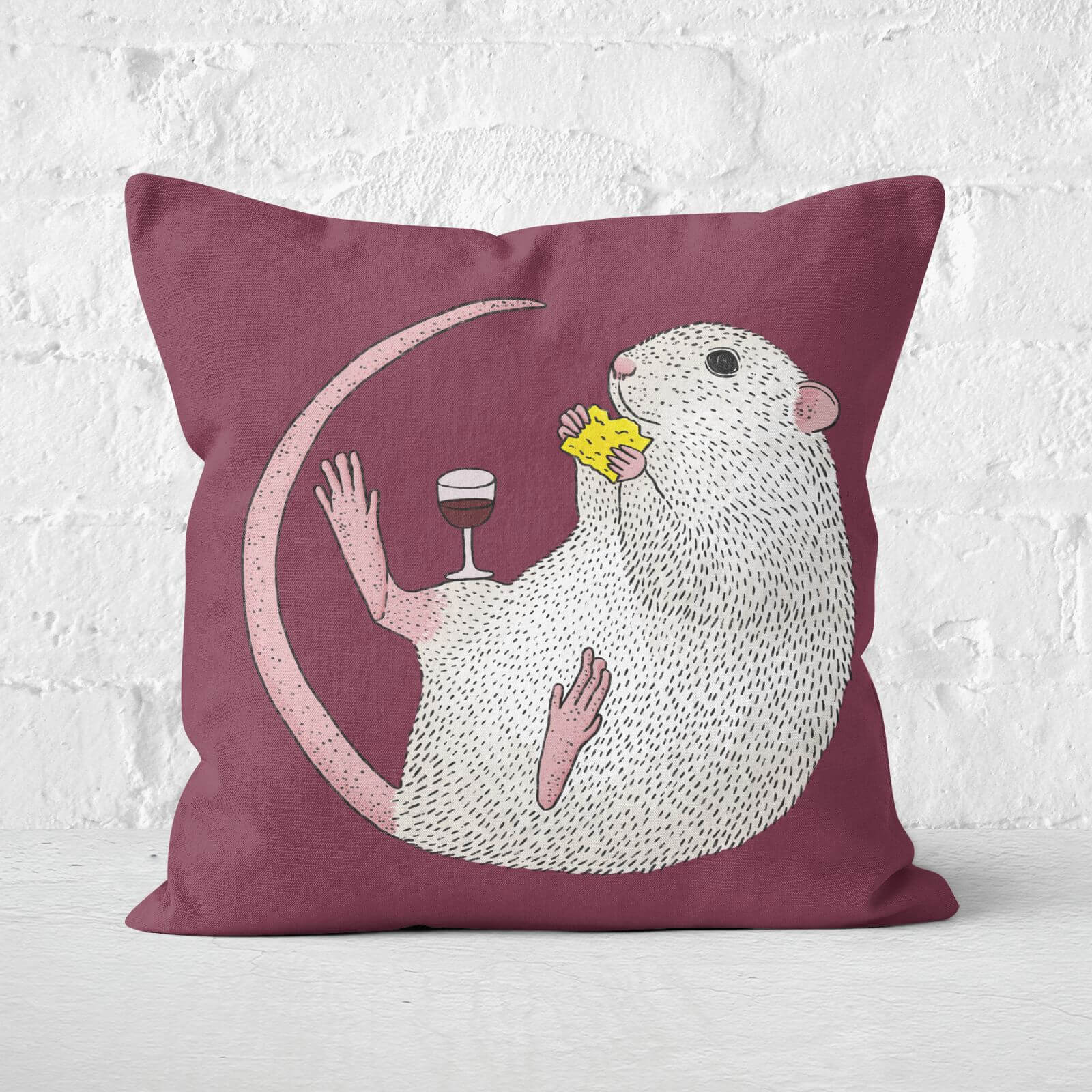 Nibbles Square Cushion - 40x40cm - Soft Touch