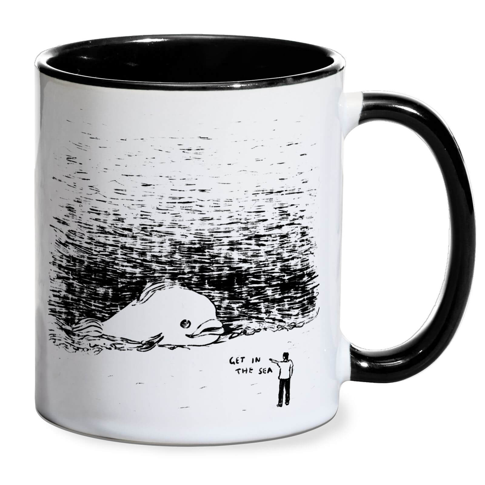 Get In The Sea Mug - Black