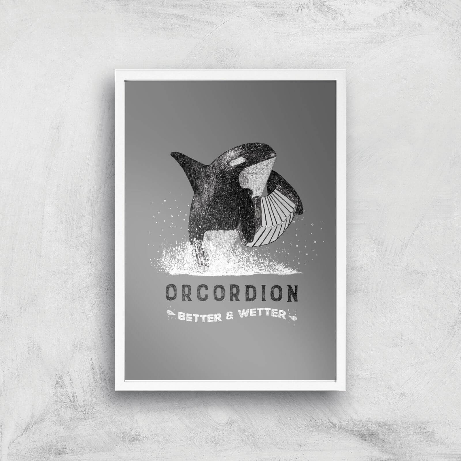 Orcordion Giclee Art Print - A3 - White Frame