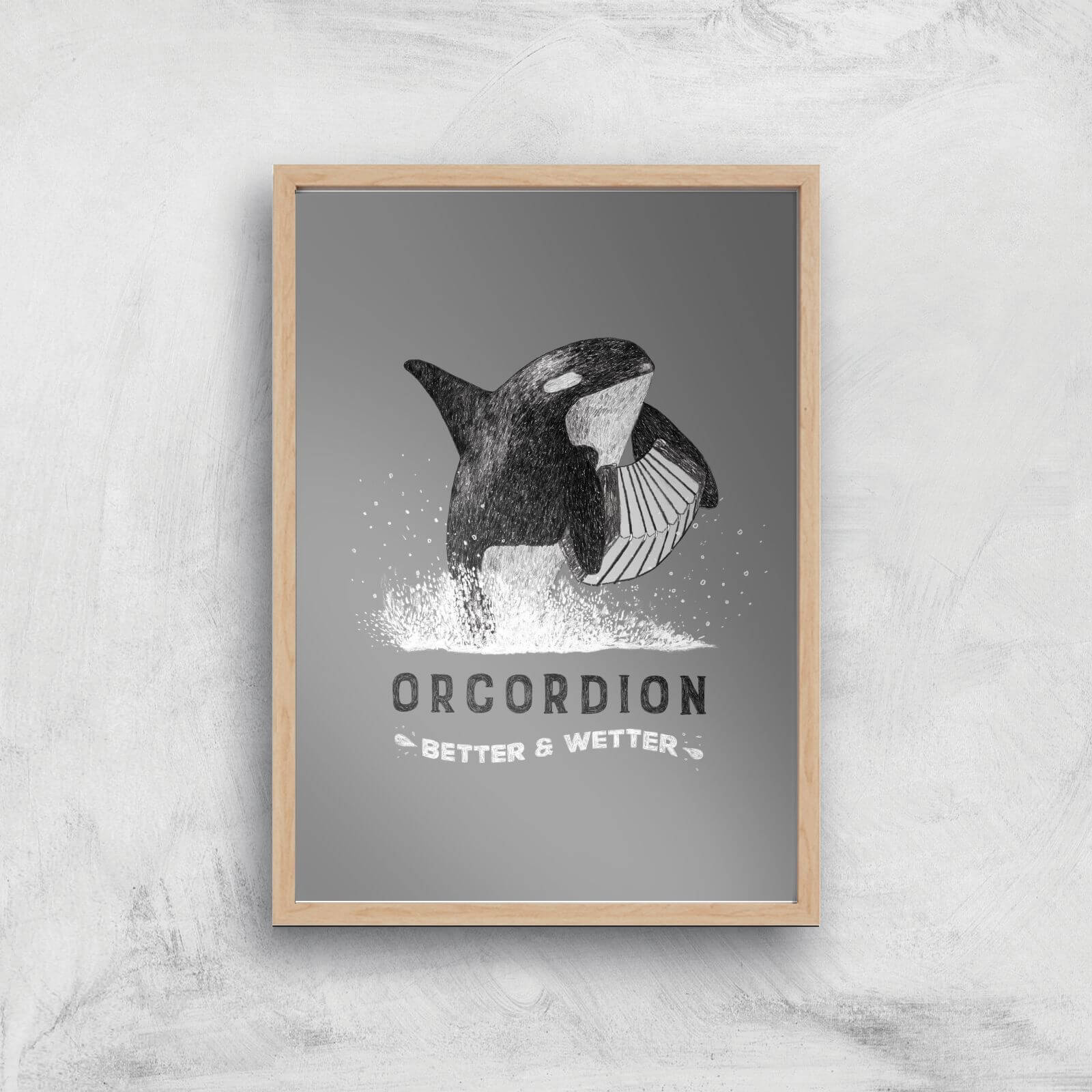 Orcordion Giclee Art Print - A2 - Wooden Frame