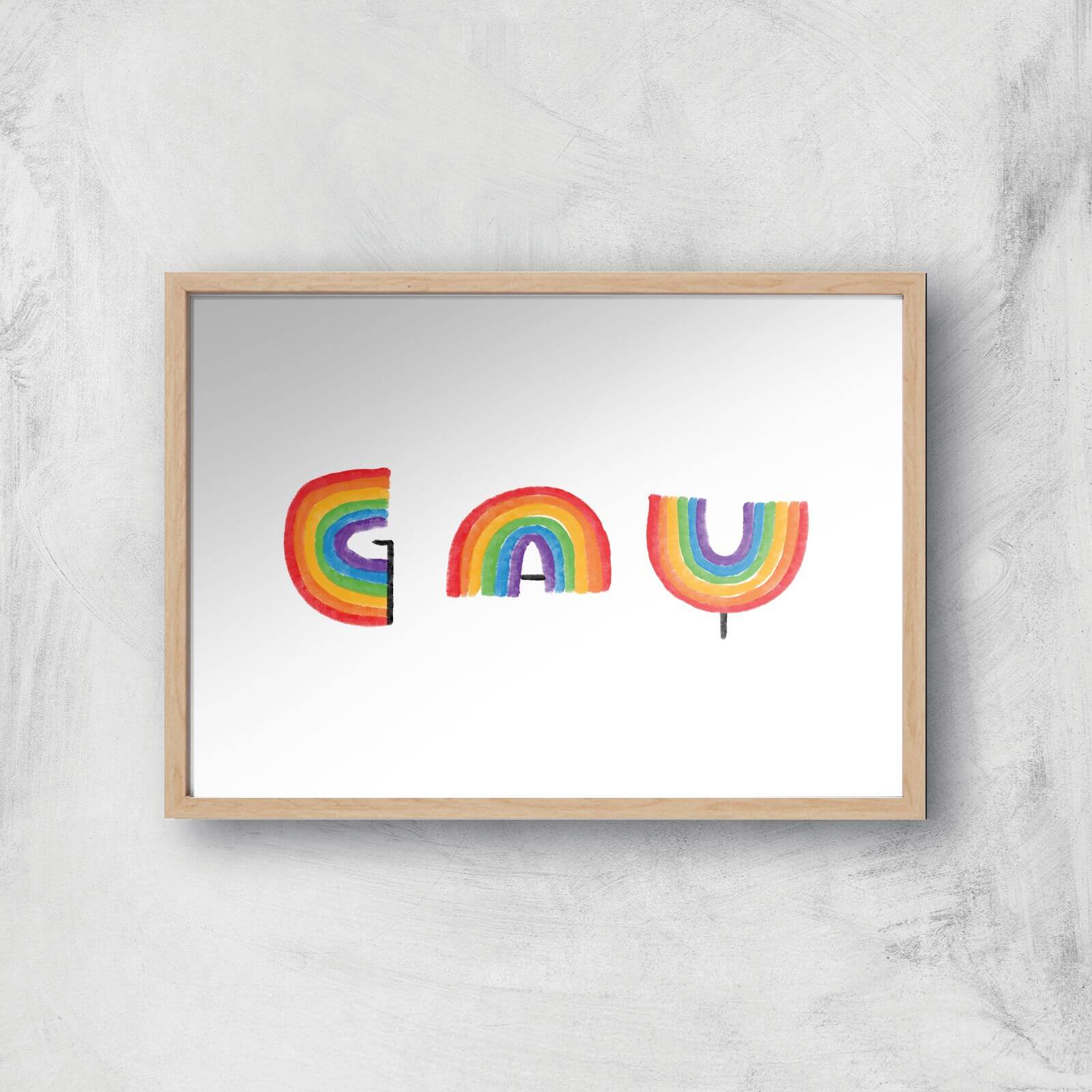 Rainbows Giclee Art Print - A3 - Wooden Frame