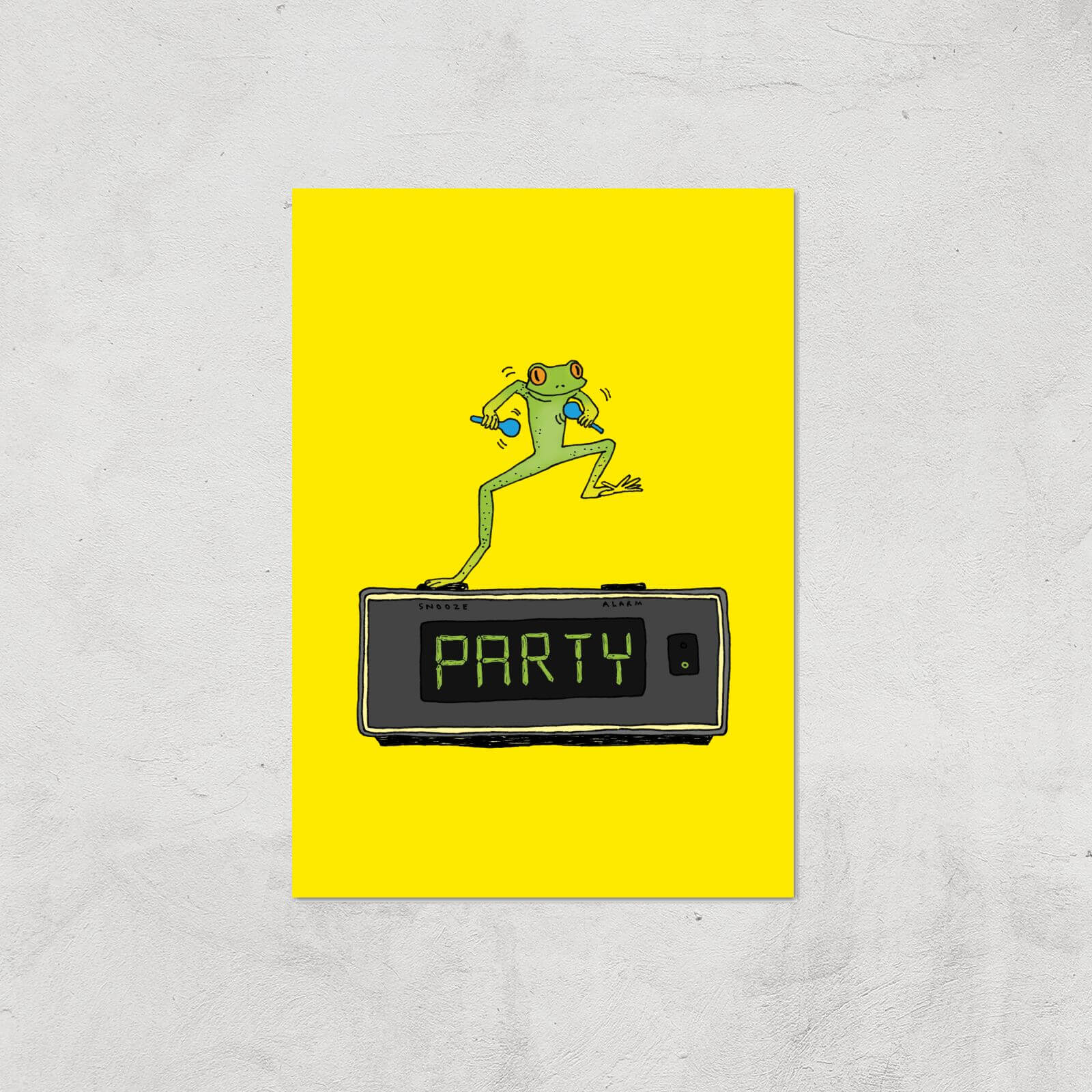 Party Frog Giclee Art Print - A2 - Print Only