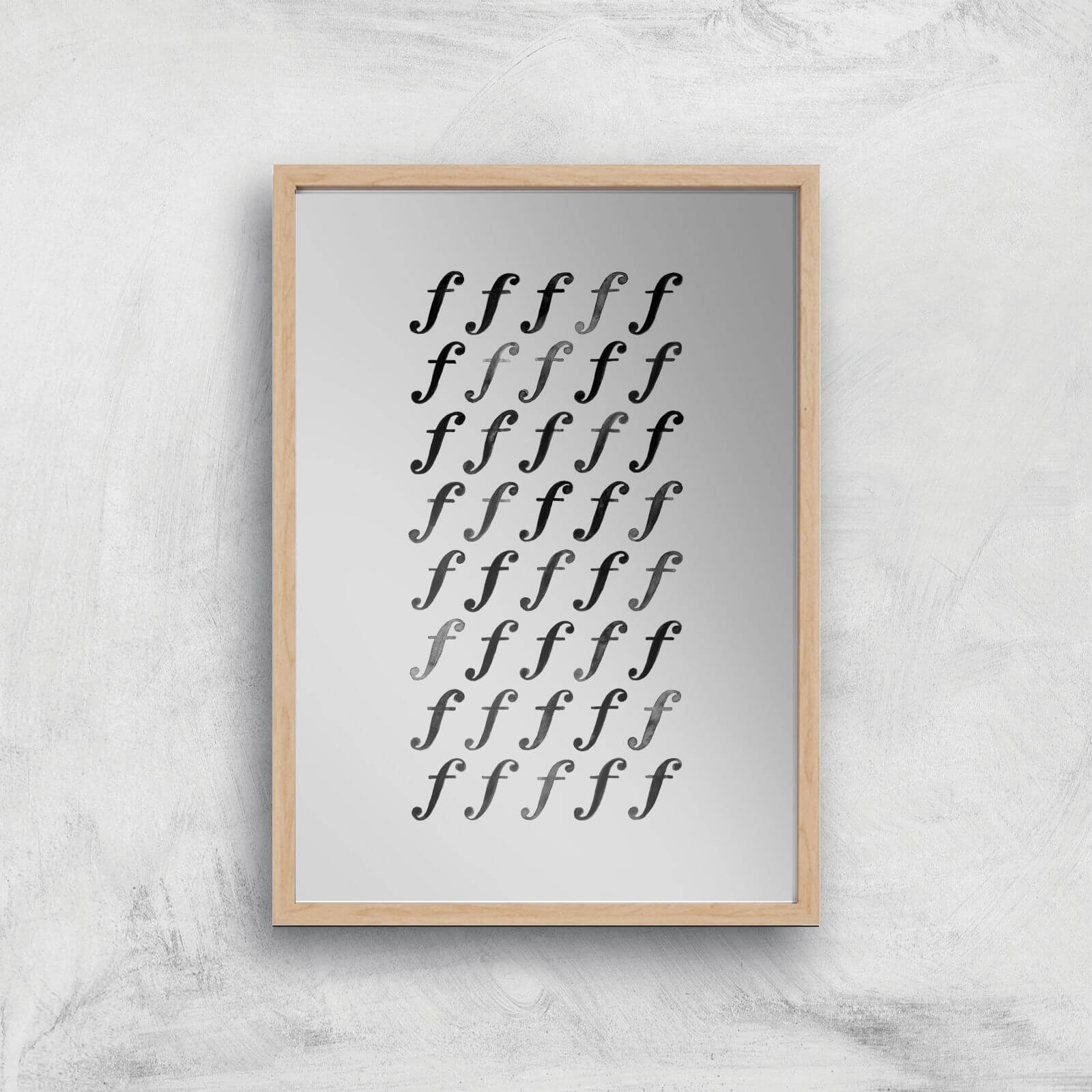 Forte Forty Giclee Art Print - A4 - Wooden Frame