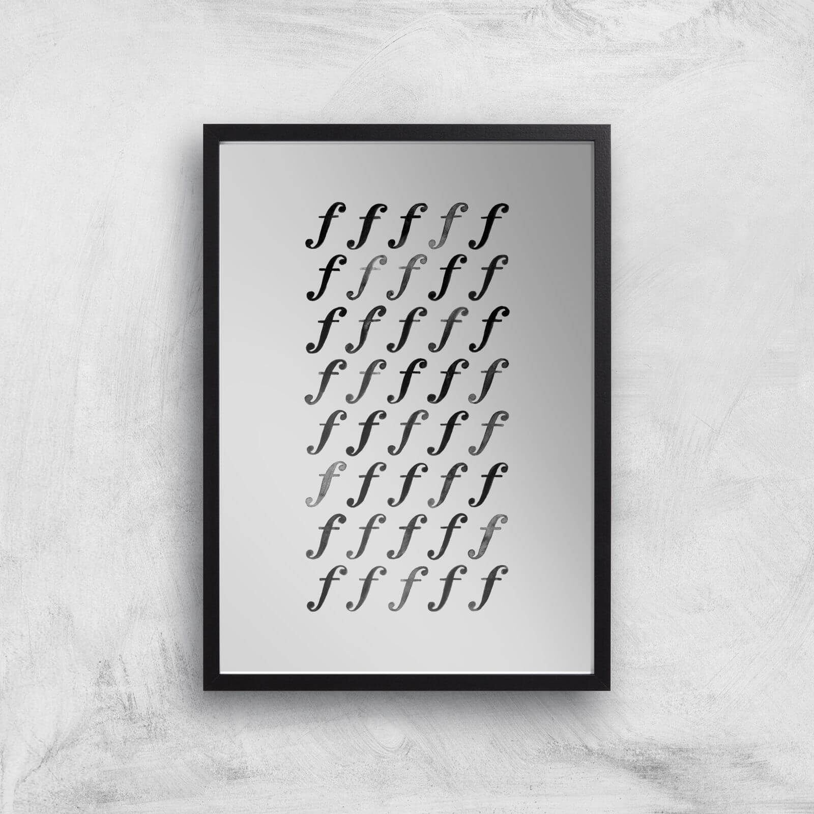 Forte Forty Giclee Art Print - A3 - Black Frame